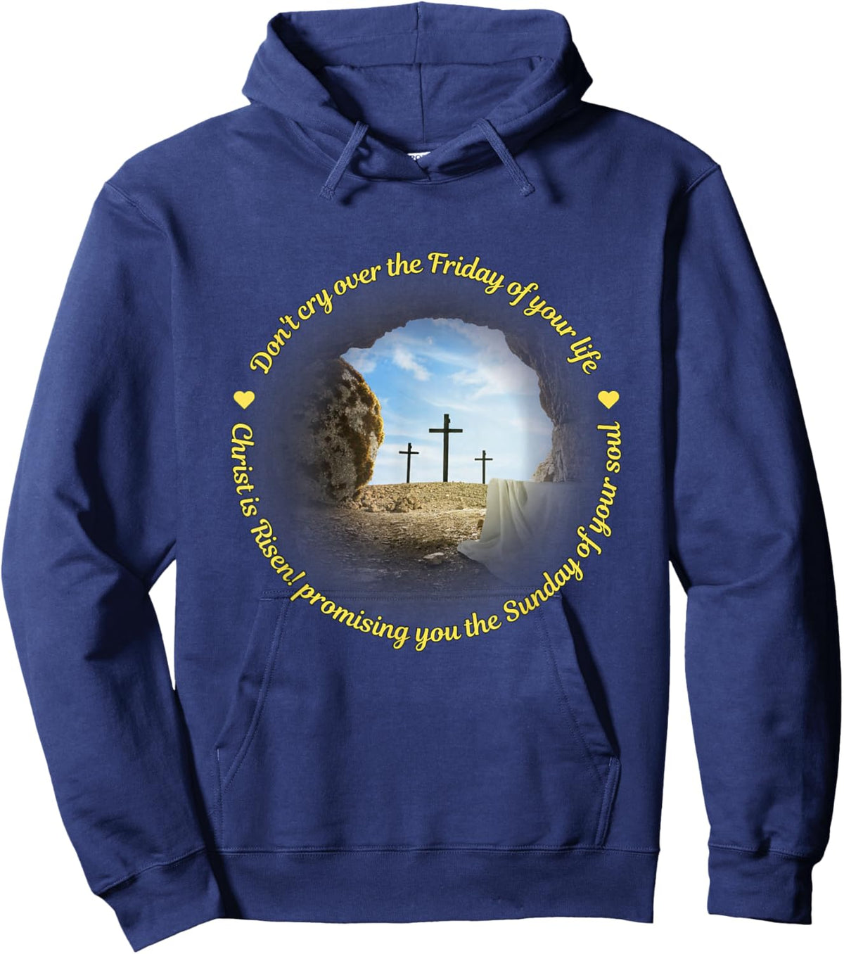 Resurrection - Christ is Risen Hoodie - Hoodie | Navy