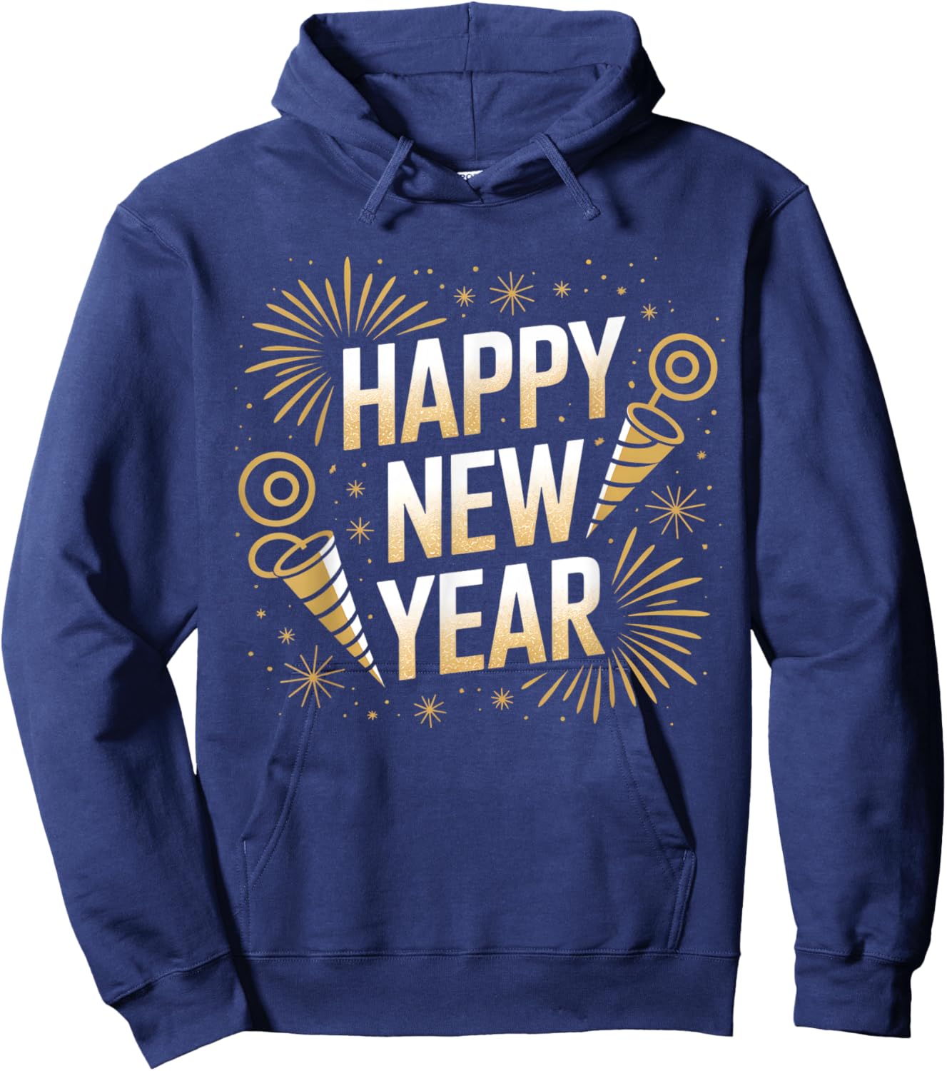 Funny Happy New Year Couple Matching Hoodie - Hoodie | Navy