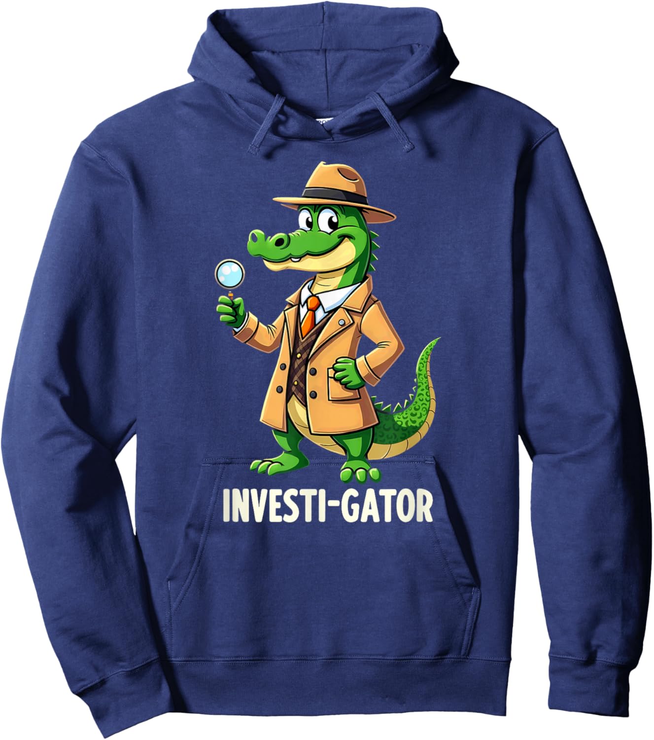 Humor Private Investigator Alligator Hoodie - Hoodie | Navy