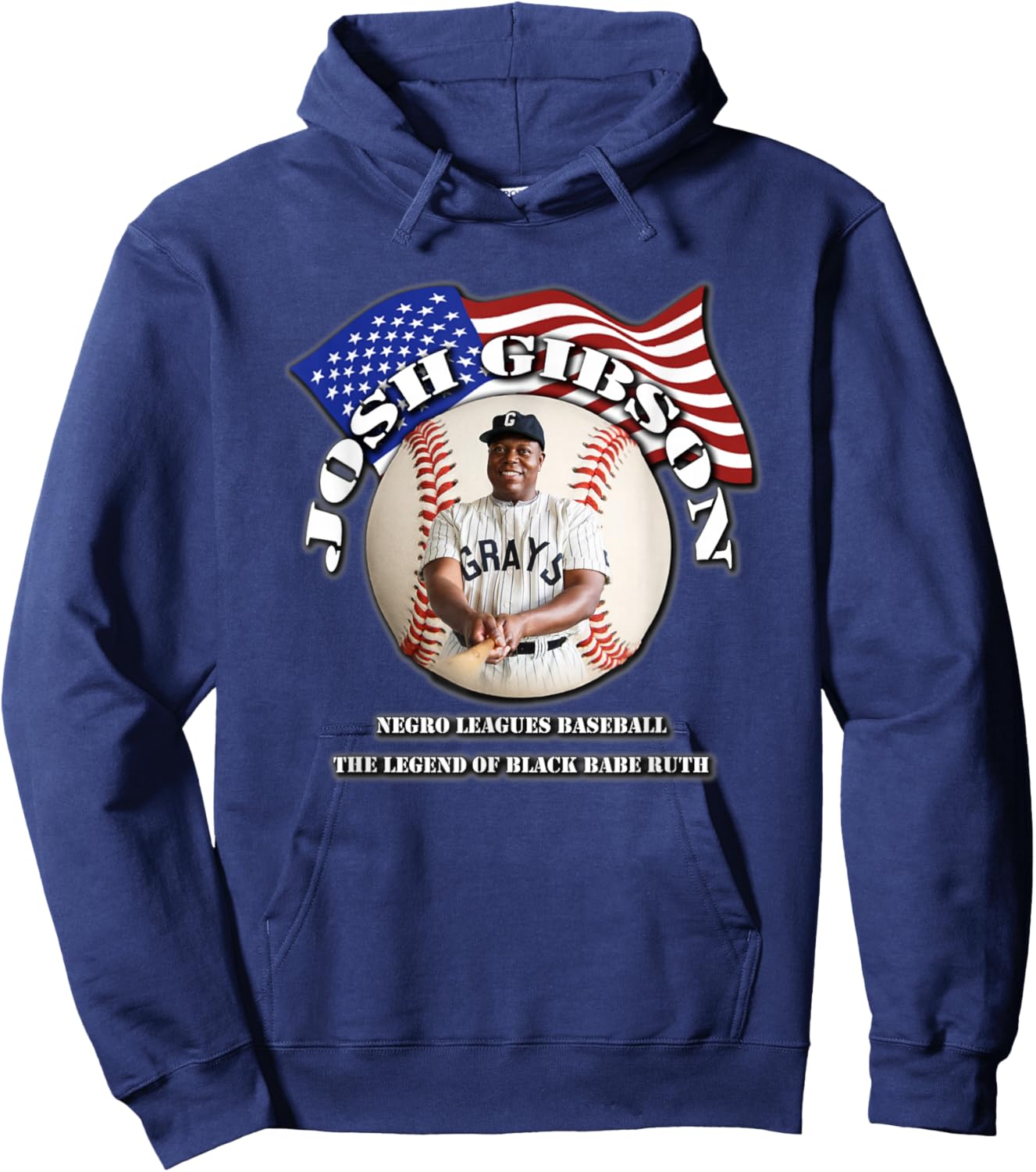 Josh Gibson_002 Hoodie - Hoodie | Navy