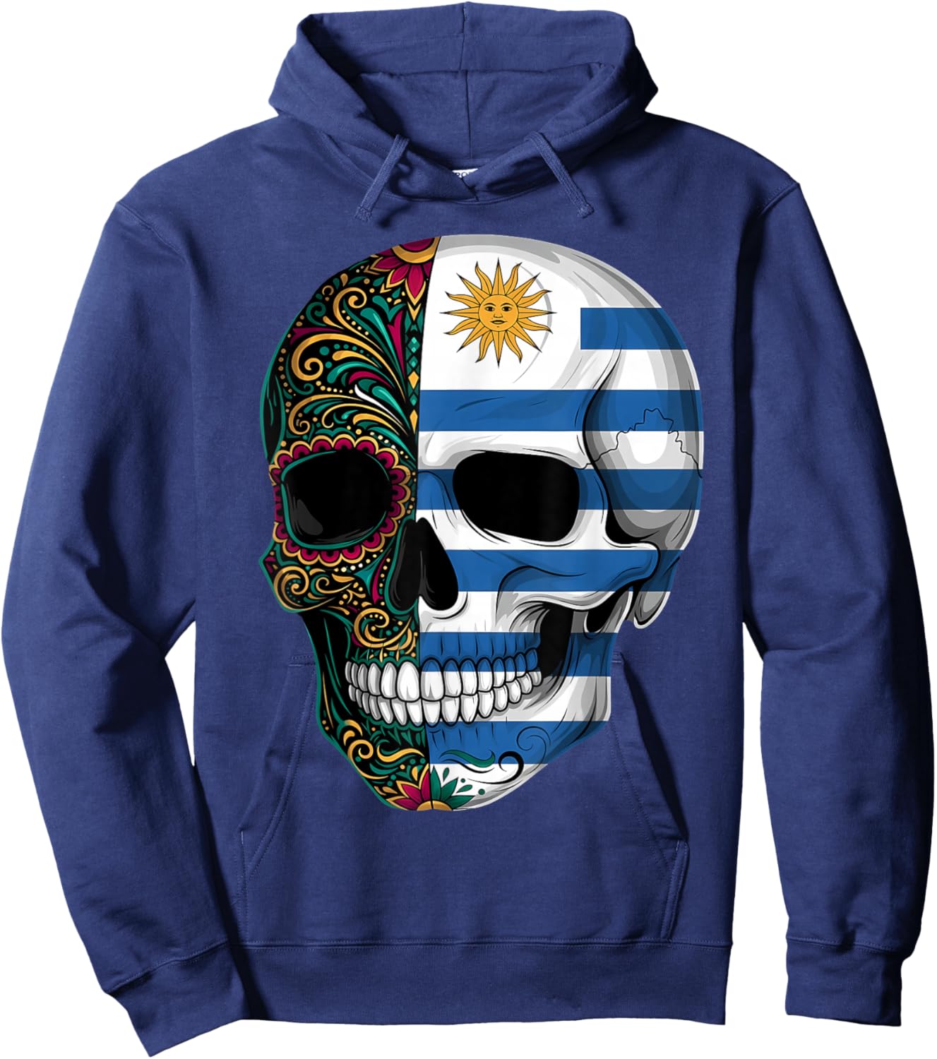 Uruguay Flag Uruguayan Roots Hoodie - Hoodie | Navy