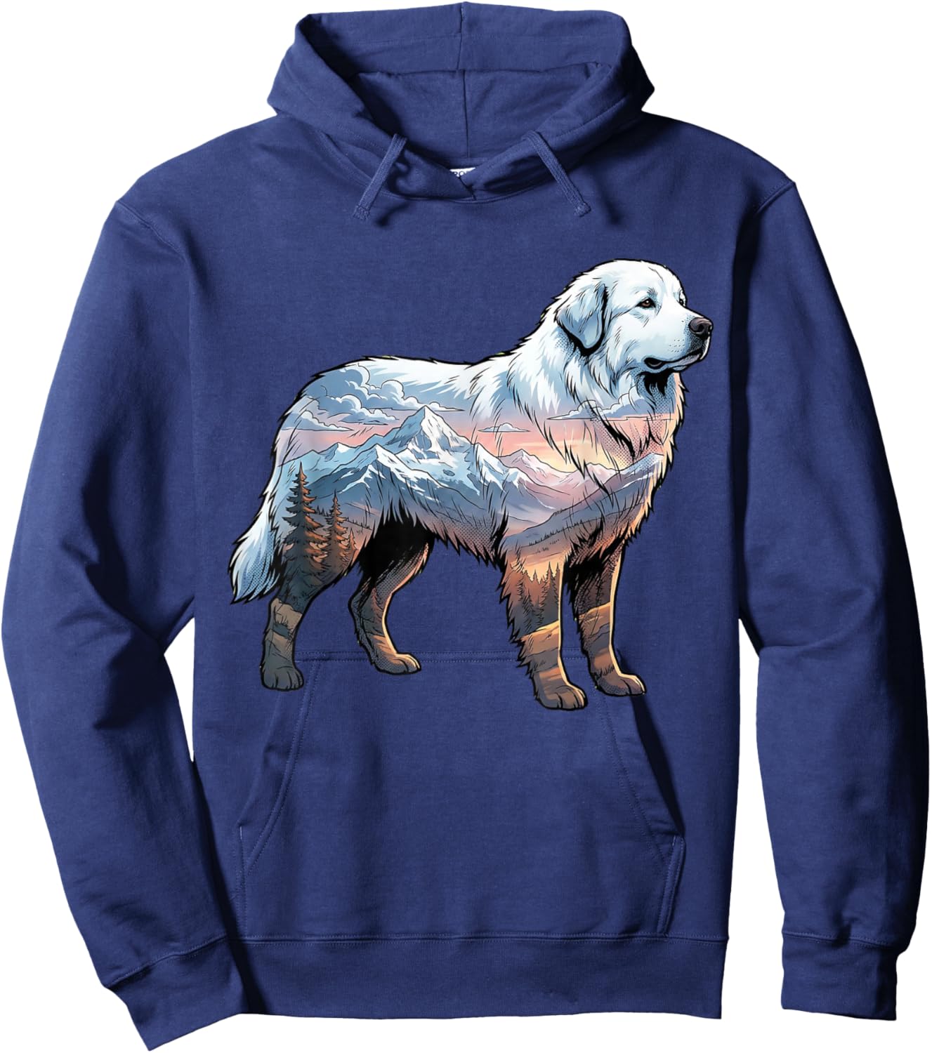 Great Pyrenees Hoodie - Hoodie | Navy