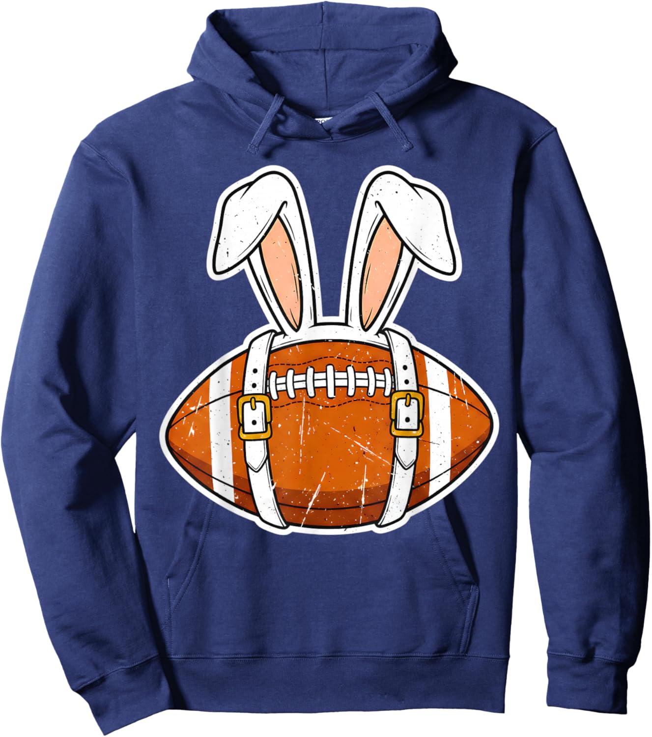 Easter Ears American Football Bunny Boys Men Hoodie - Hoodie | Navy
