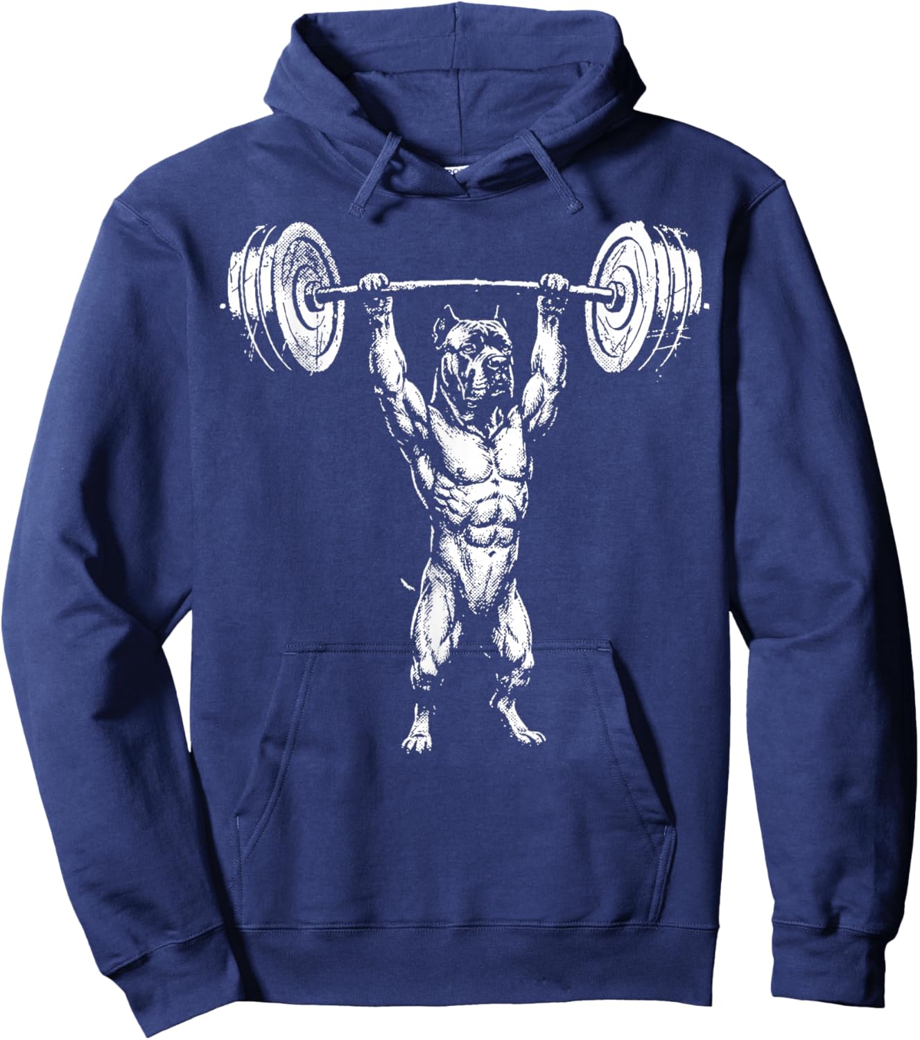 Cane Corso Weightlifting Fitness Hoodie - Hoodie | Navy