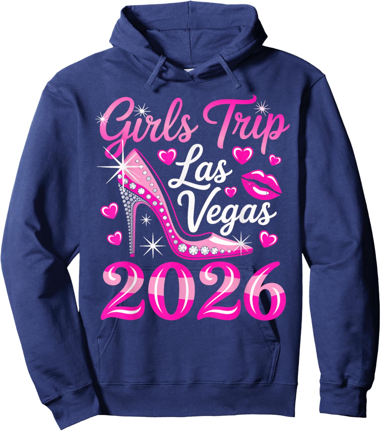 Girls Trip Las Vegas 2026 Bachelorette Squad Hoodie - Hoodie | Navy