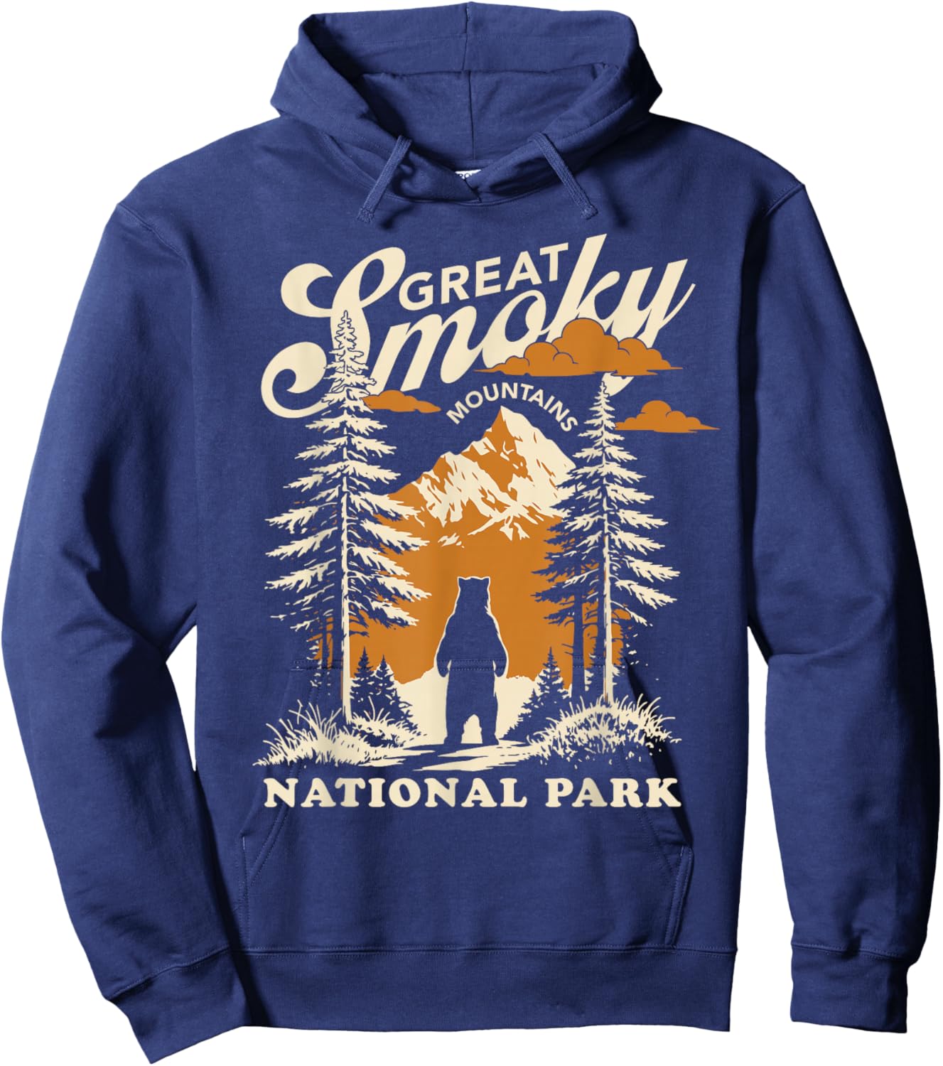 Great Smoky Mountains National Park Bear Hoodie - Hoodie | Navy