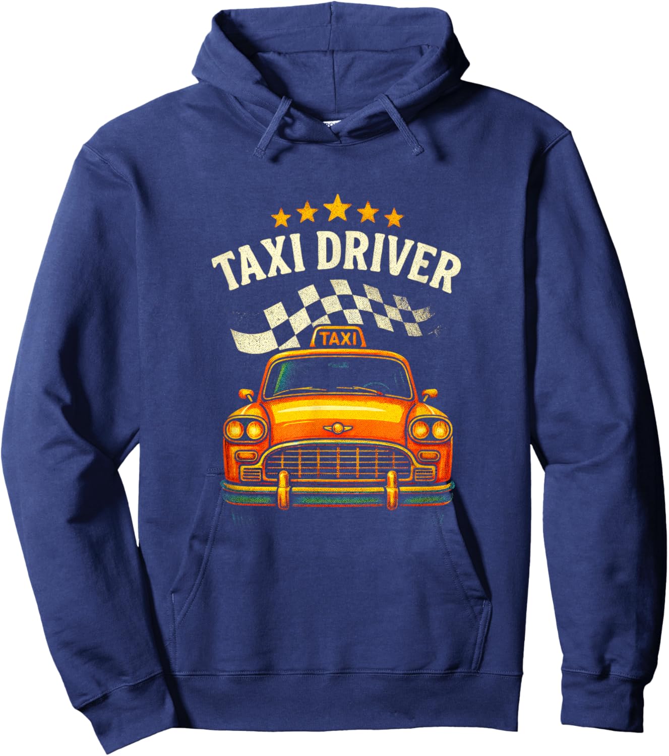 Taxi Driver - Vintage Cab Iconic York Car Hoodie - Hoodie | Navy