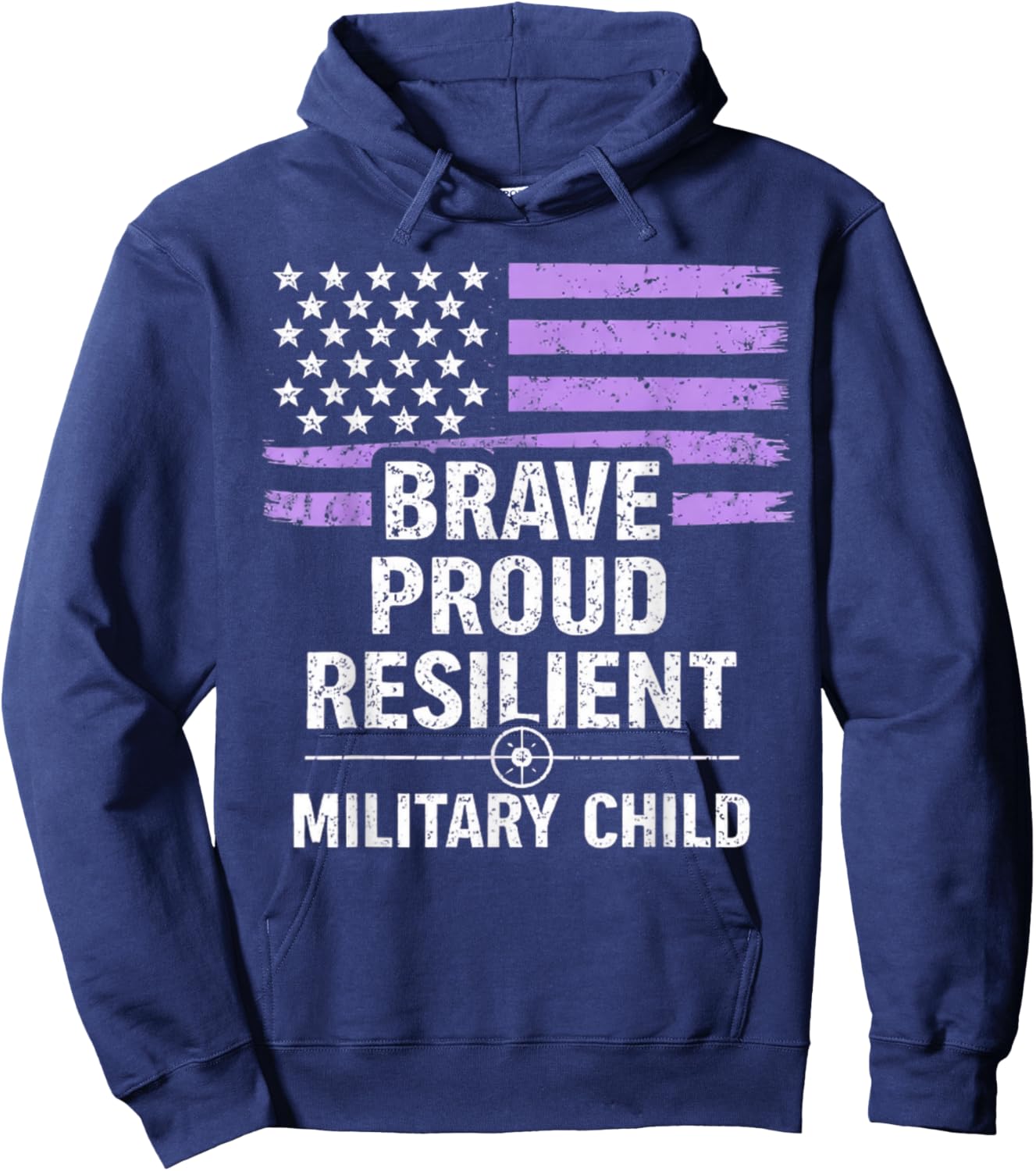 Purple Up Military Kids Month of Military Child Hoodie - Hoodie | Navy