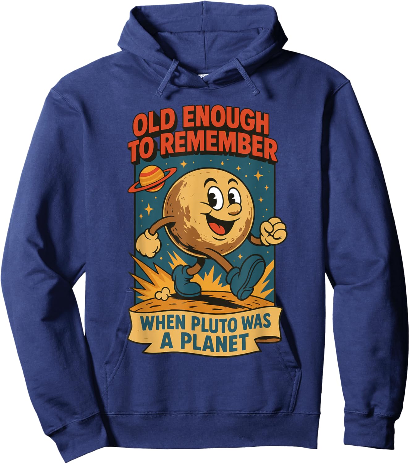 Astronomy Space Funny Pluto Planet Hoodie - Hoodie | Navy