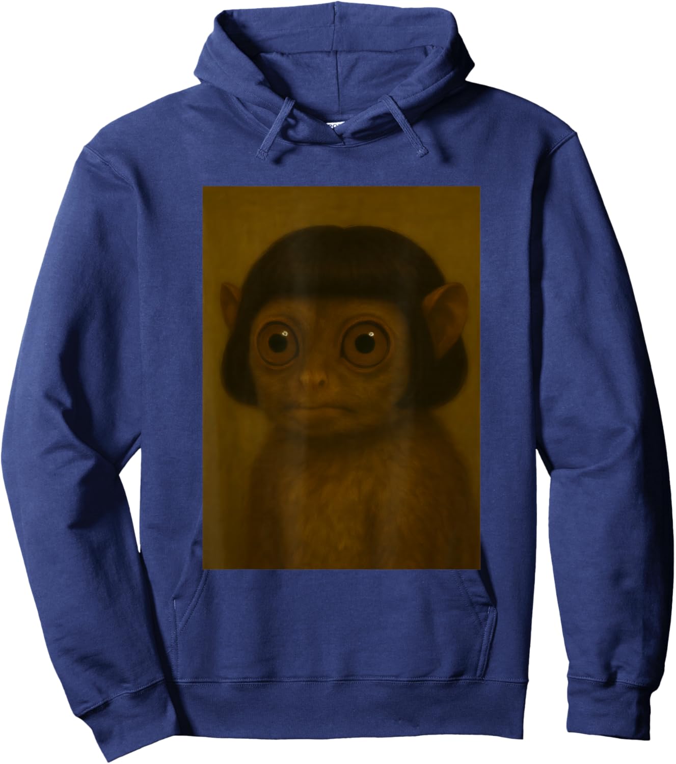 Funny Tarsier Bob Haircut Viral Meme Hoodie - Hoodie | Navy