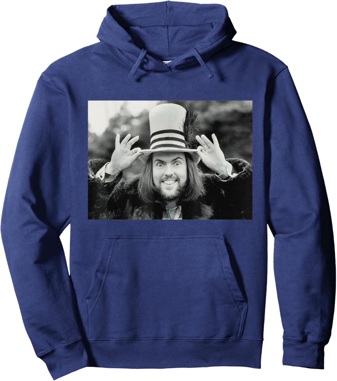 Dave Hill Slade Lead Guitarist Top Hat 1985 Hoodie - Hoodie | Navy