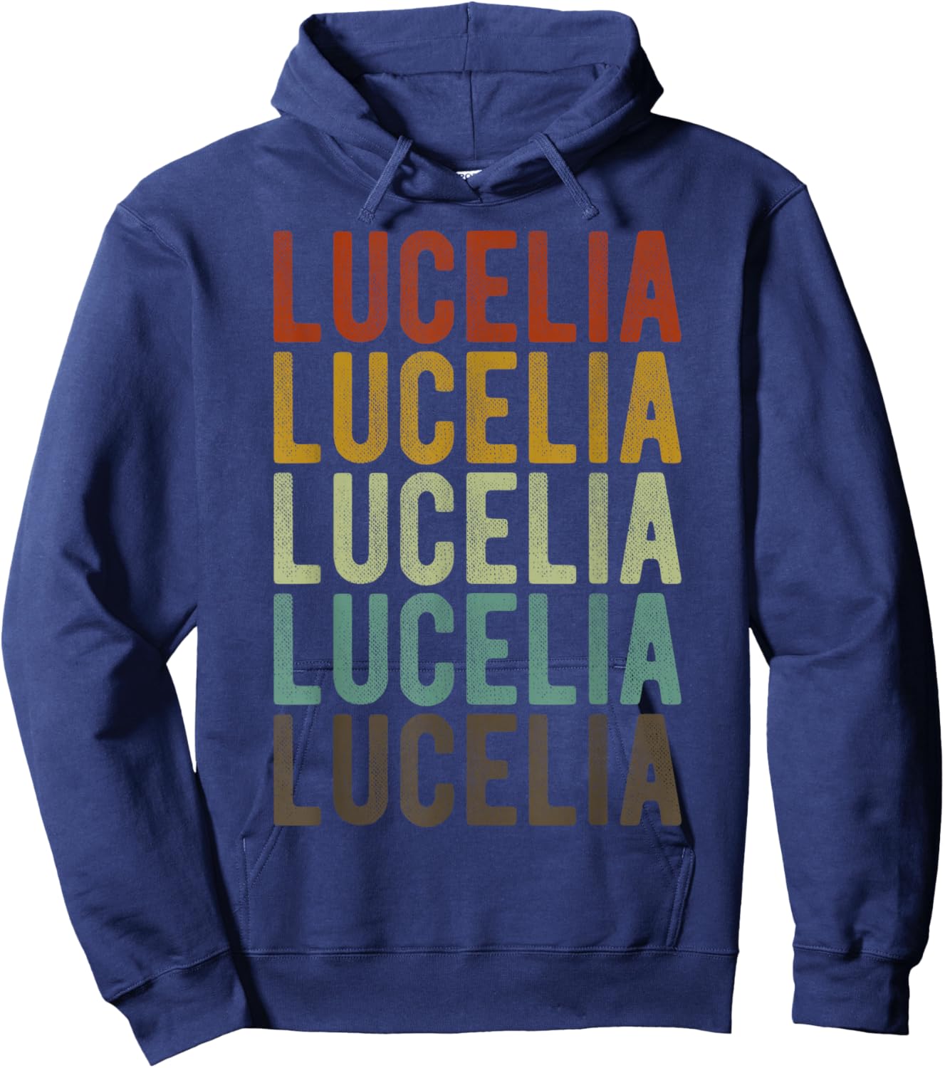 Lucelia City Brazil Retro Hoodie - Hoodie | Navy