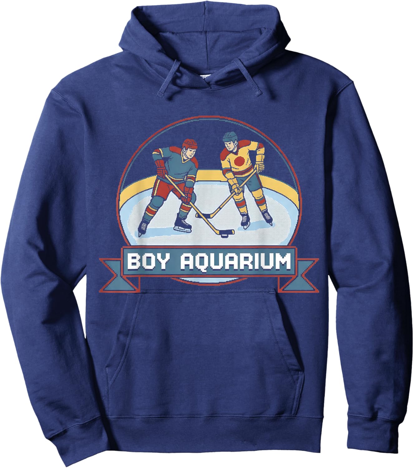 Boy Aquarium Hockey Shirt Hoodie - Hoodie | Navy