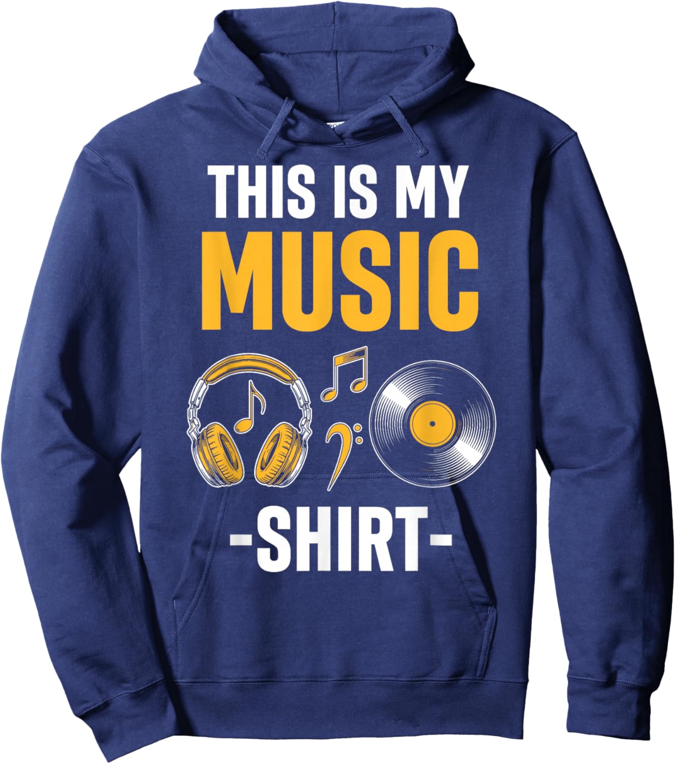 This is My Music Shirt Hoodie - Hoodie | Navy
