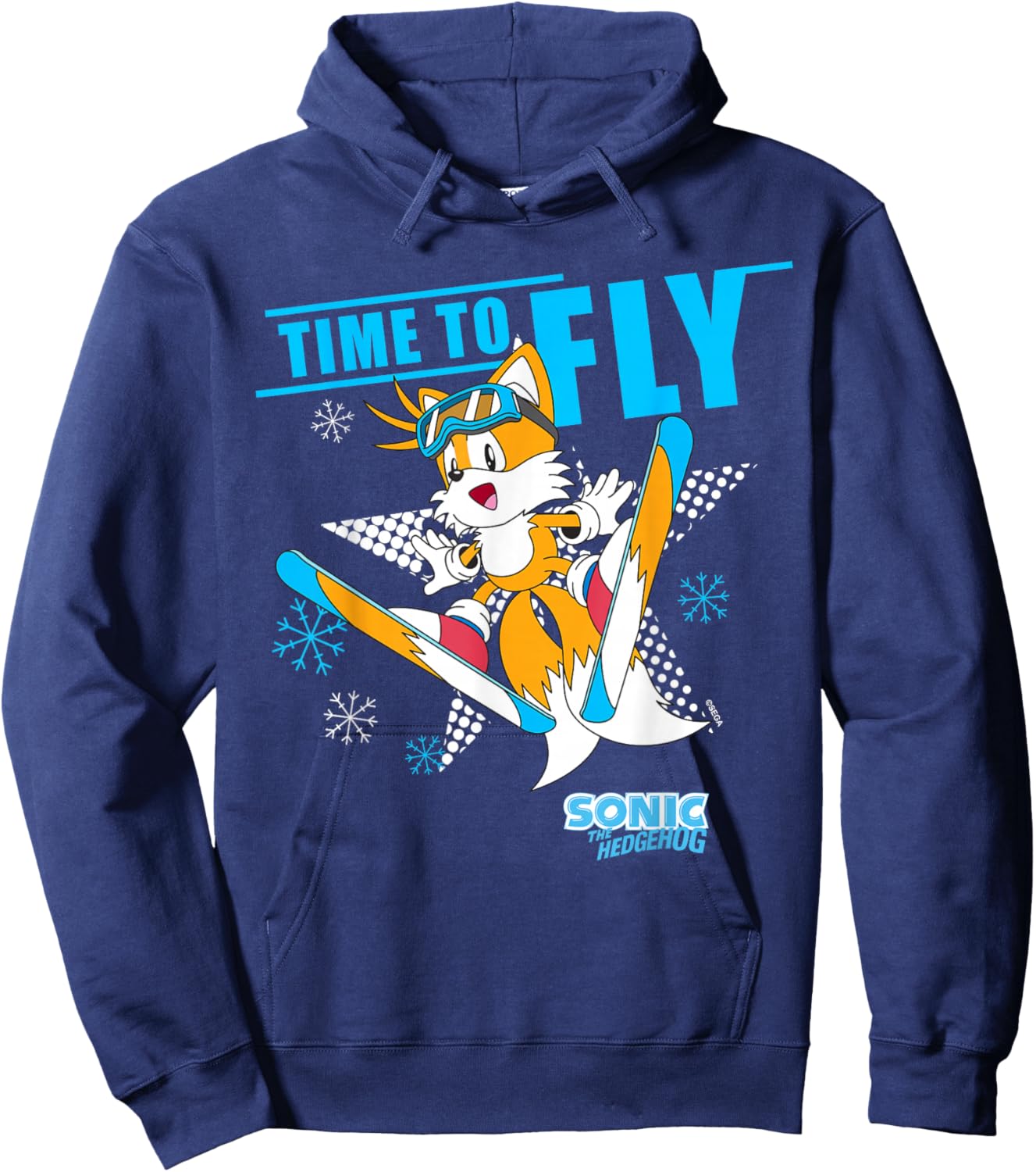 Sonic The Hedgehog - Ski Flying Tails Hoodie - Hoodie | Navy