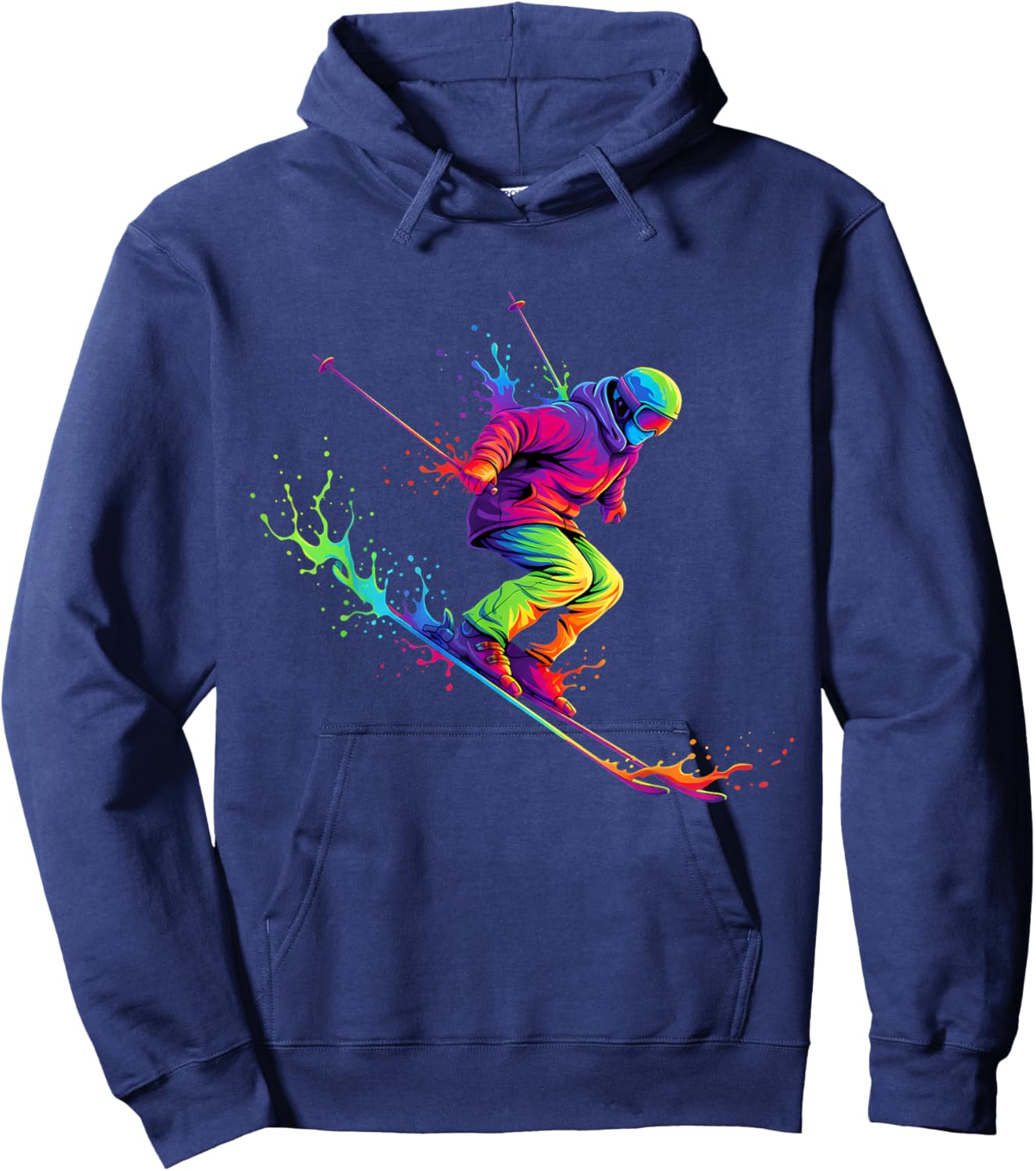 Ski Winter Sport Skiing Skier Hoodie - Hoodie | Navy