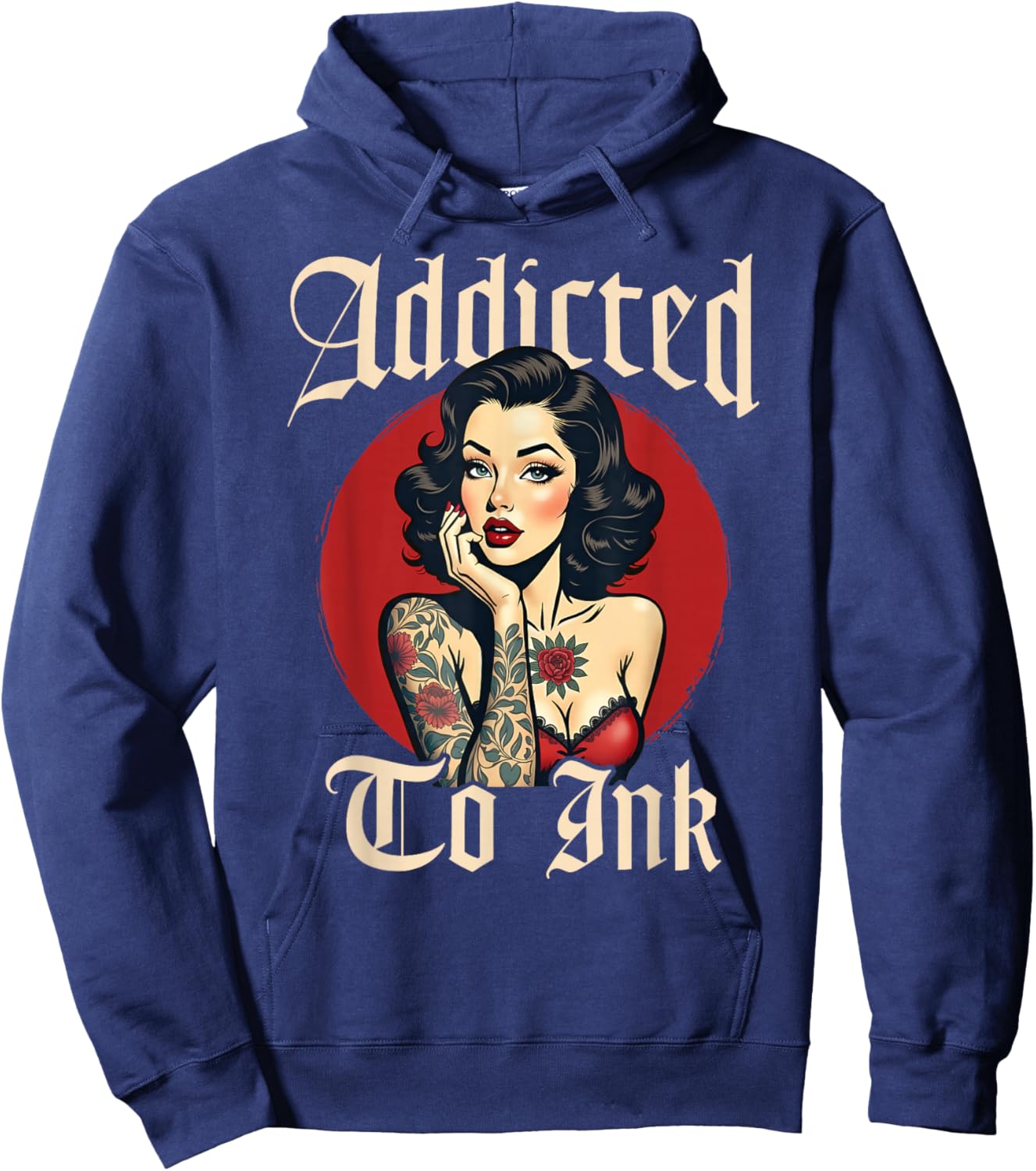 Addicted to Ink Hoodie - Hoodie | Navy