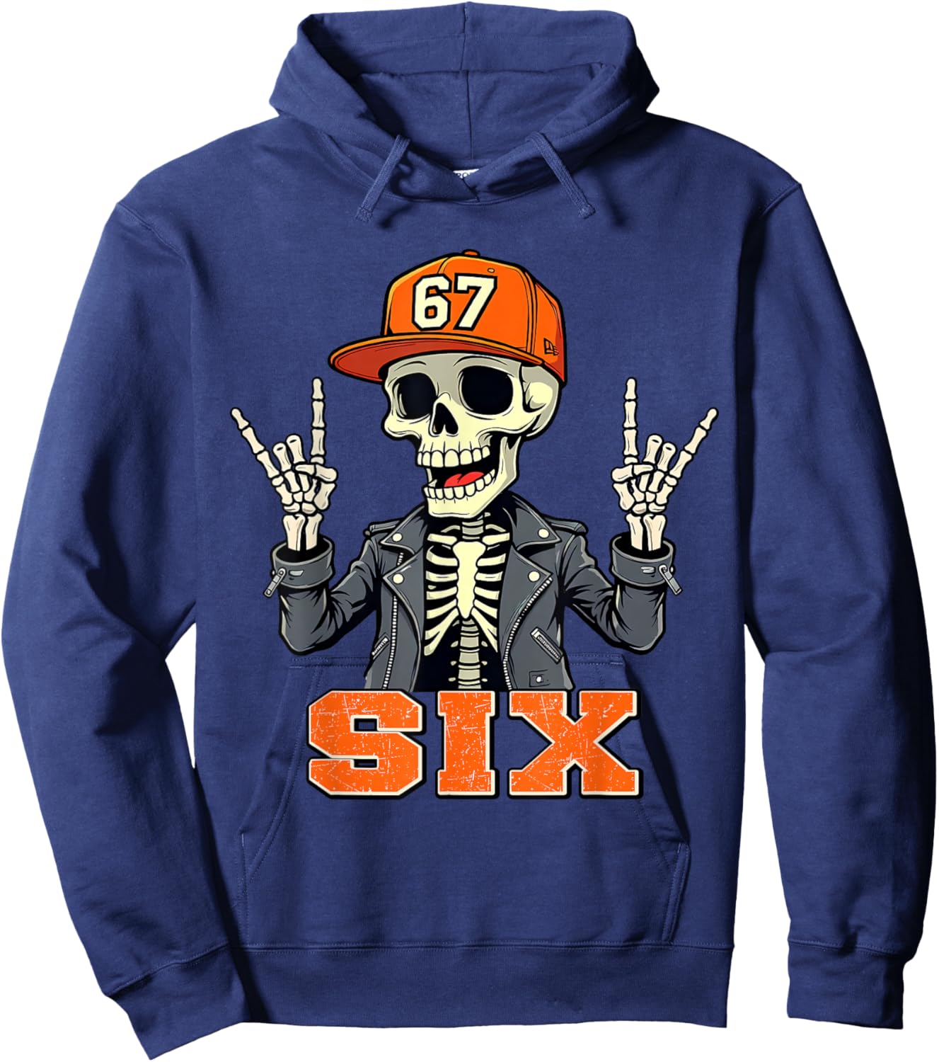 67ENDY Skeleton – 67 Six Seven Halloween 6 Hoodie - Hoodie | Navy