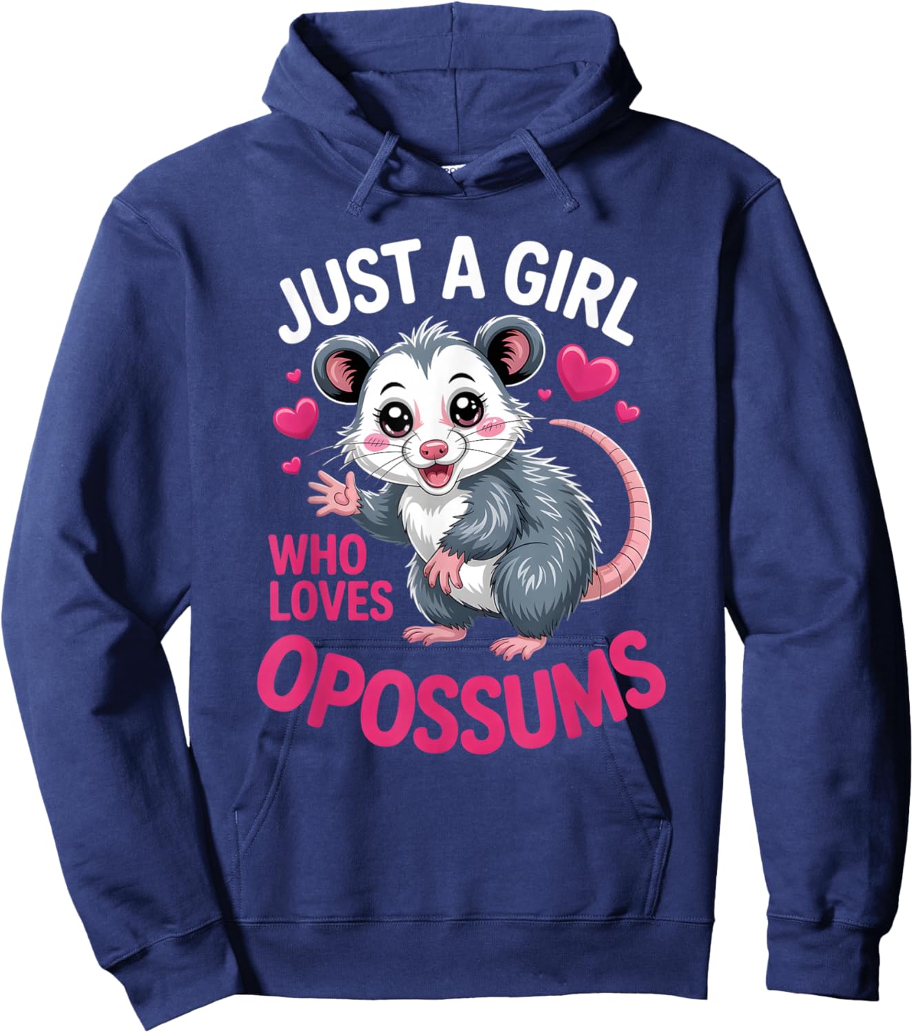 Girls Opossum Hoodie - Hoodie | Navy