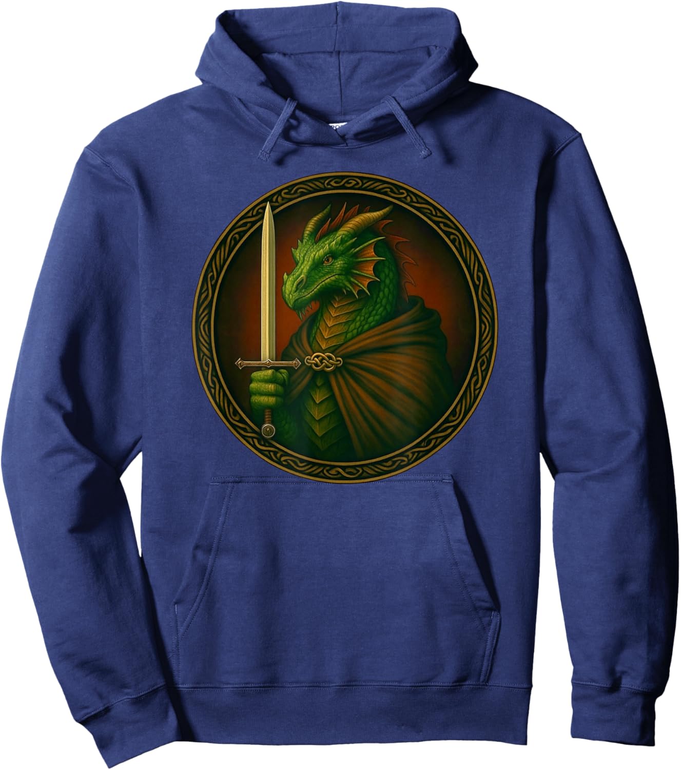 Knight Dragon Vintage Medieval Hoodie - Hoodie | Navy