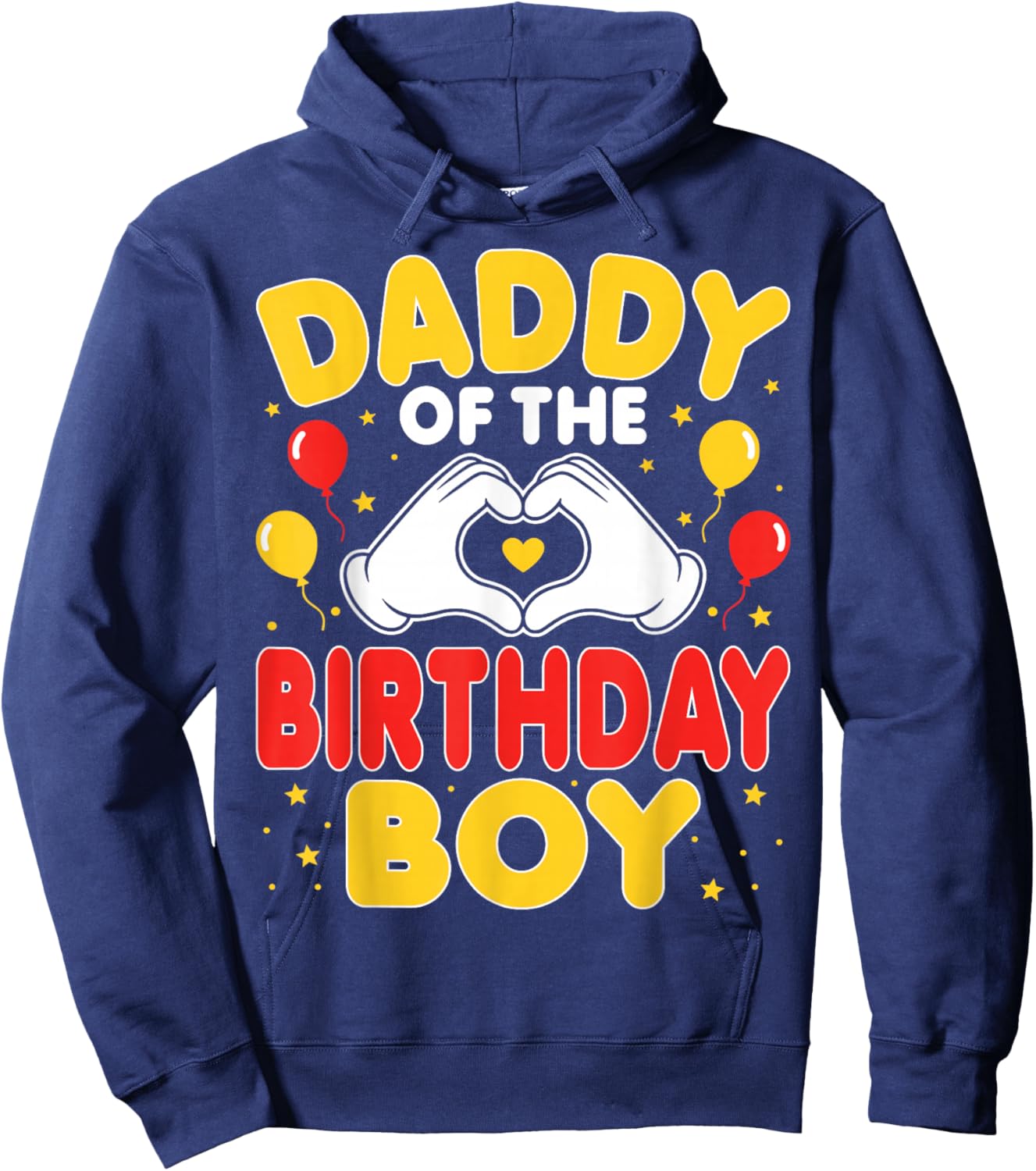 Daddy of The Birthday Boy - Birthday Party Dad Hoodie - Hoodie | Navy
