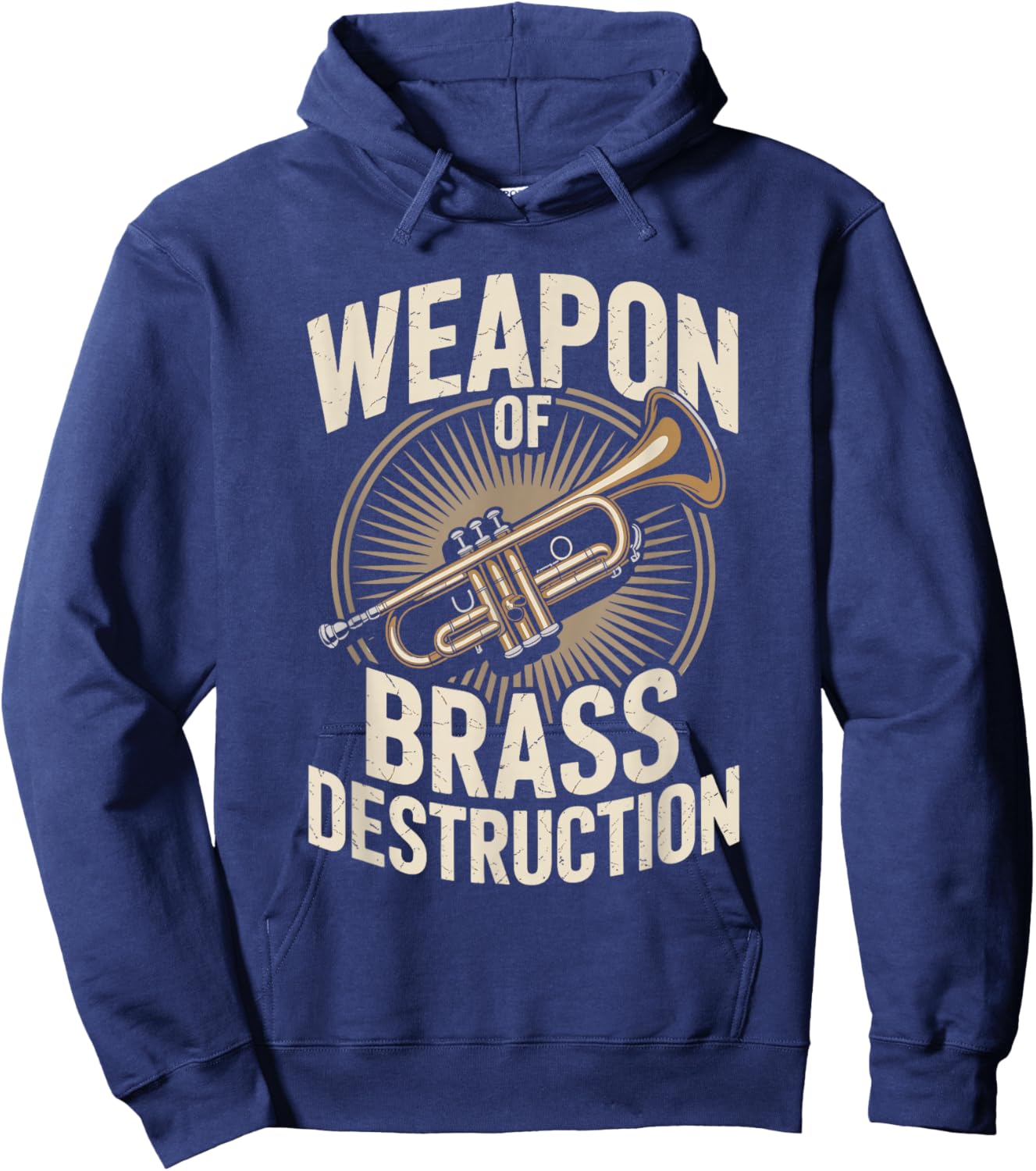 Weapon of Brass Destruction Trumpet Player Hoodie - Hoodie | Navy