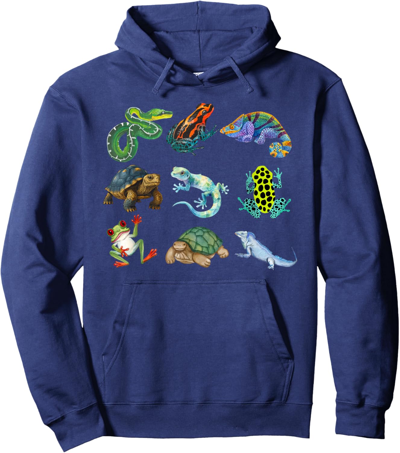 Reptile Lizards Snakes Shirt Hoodie - Hoodie | Navy