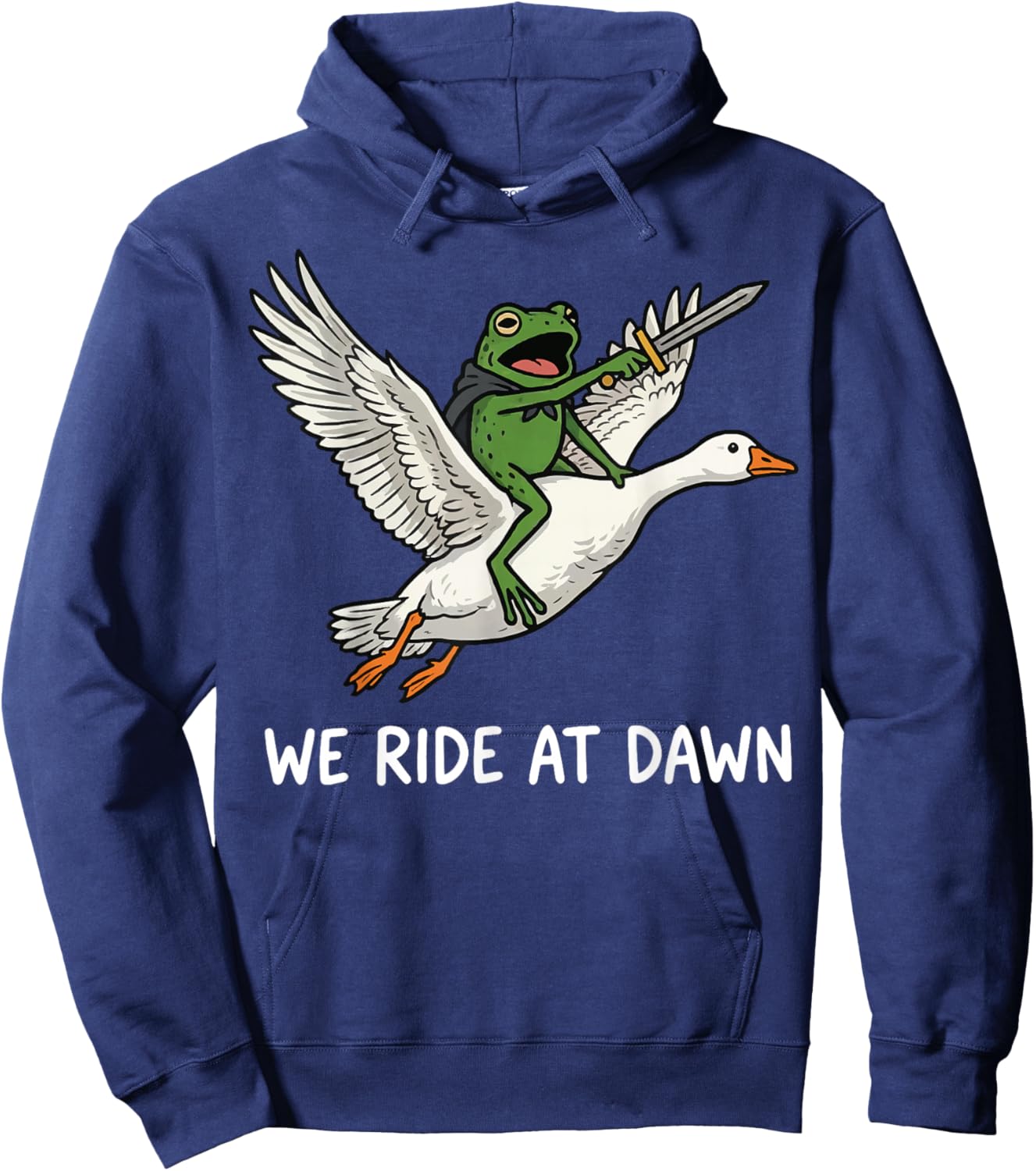 We Ride at Dawn Frog Hoodie - Hoodie | Navy