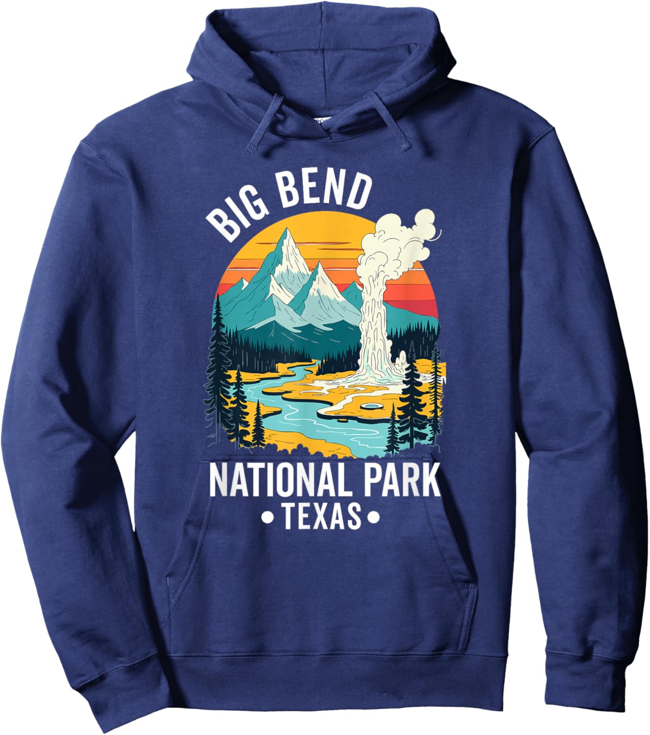 Women Men Vintage Hoodie - Hoodie | Navy