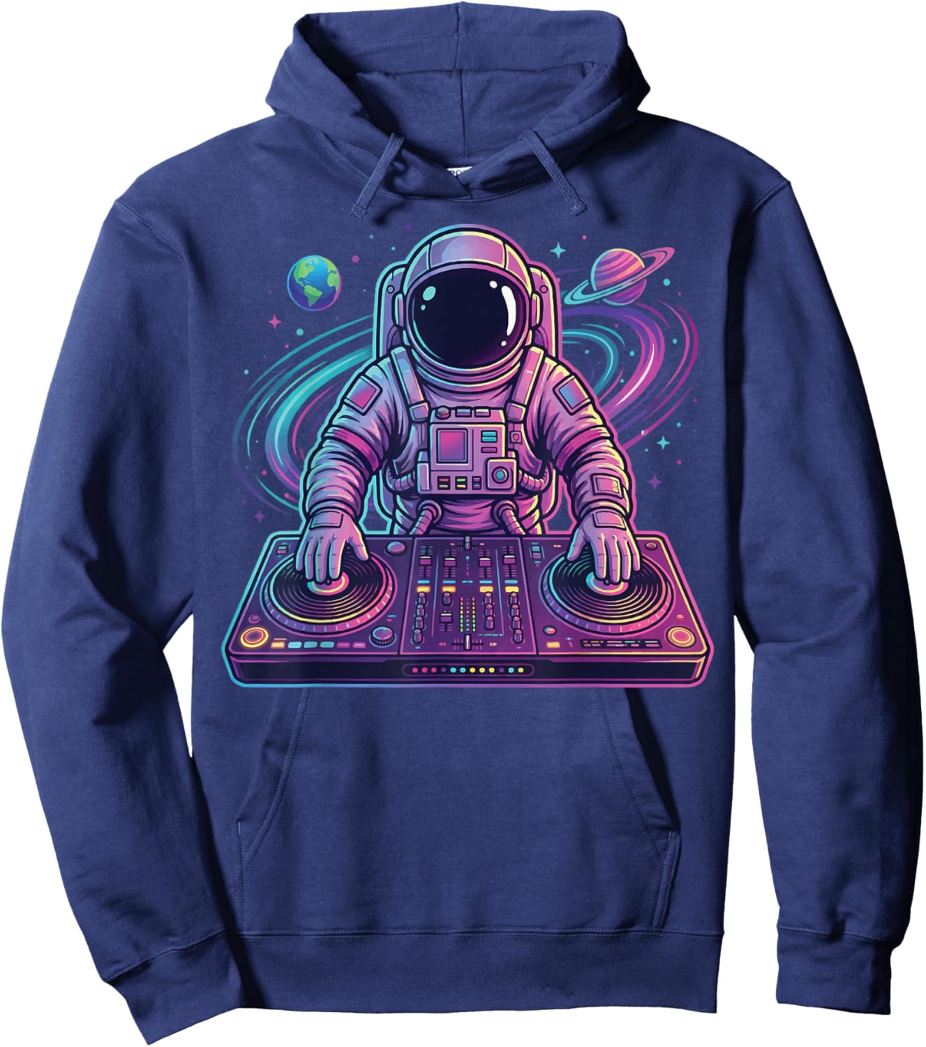 Astronaut DJ in Space Hoodie - Hoodie | Navy