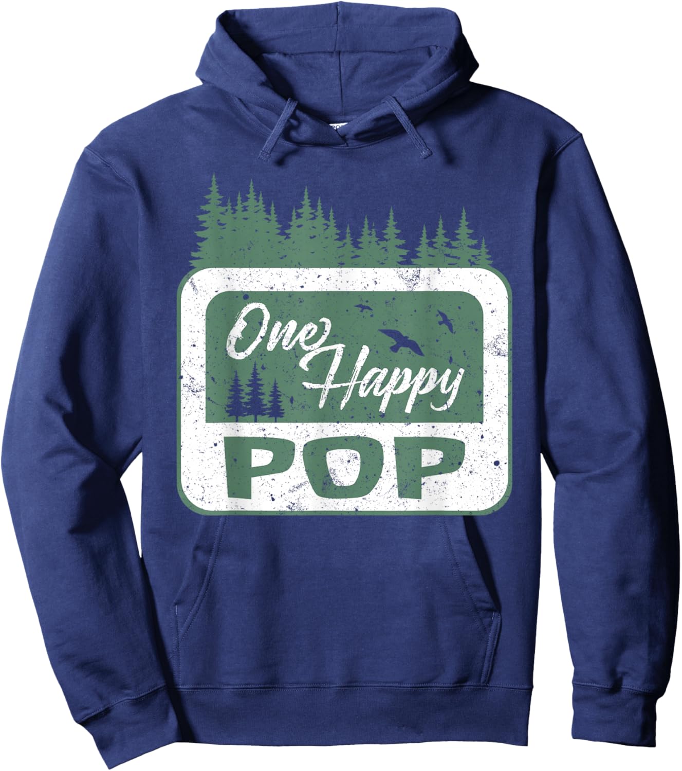 One Happy Pop Camper 1St Birthday Camping Bear Hoodie - Hoodie | Navy