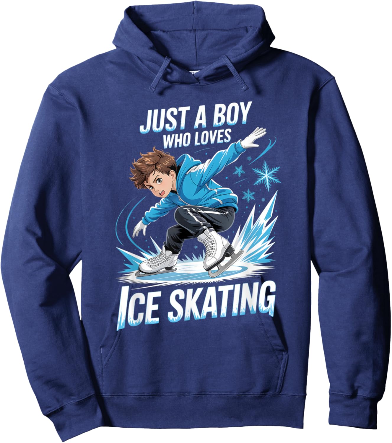 Boys Ice Skating Hoodie - Hoodie | Navy
