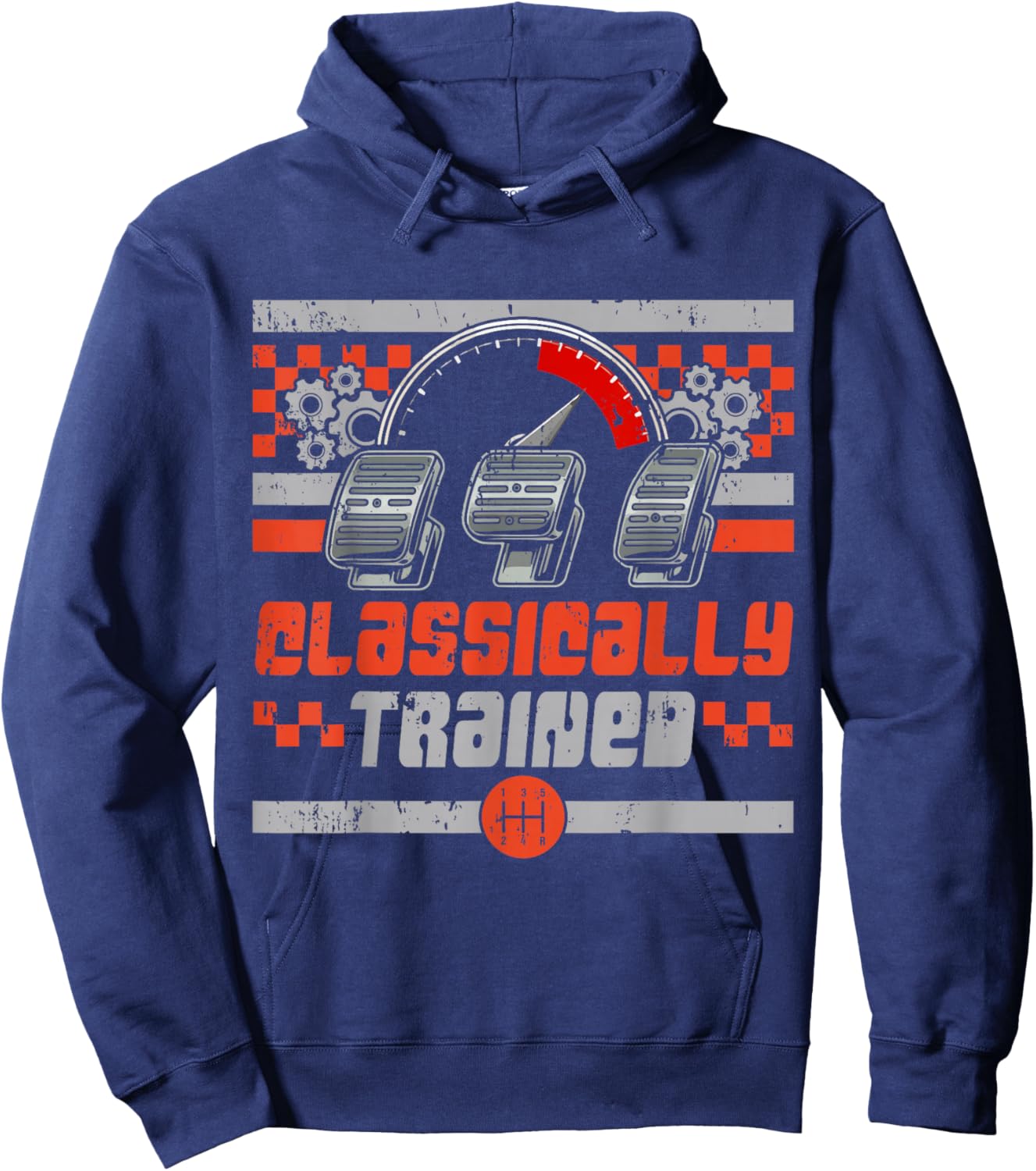Classic Manual Transmission Auto Guy Hoodie - Hoodie | Navy