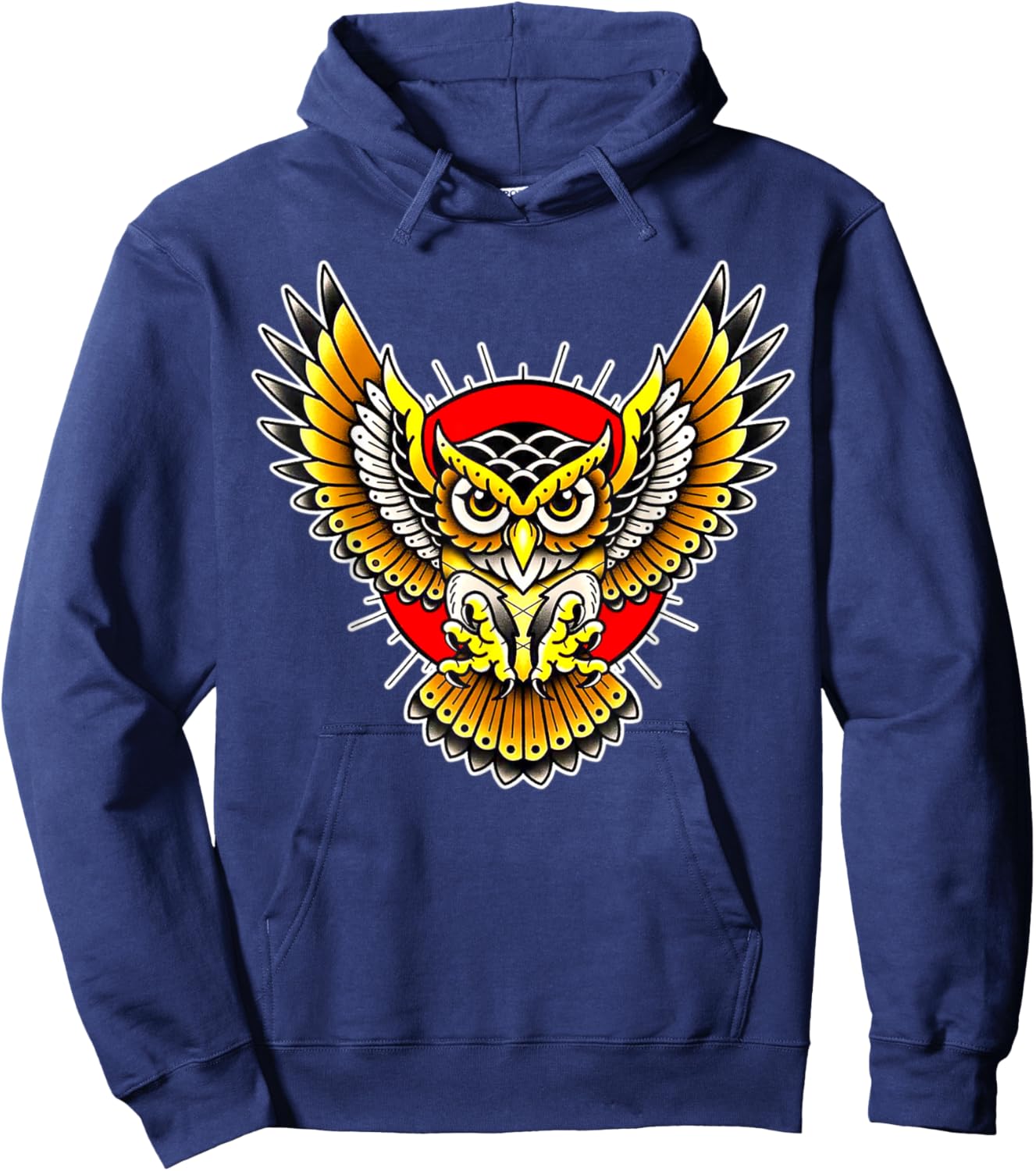 Owl Flying Hoodie - Hoodie | Navy
