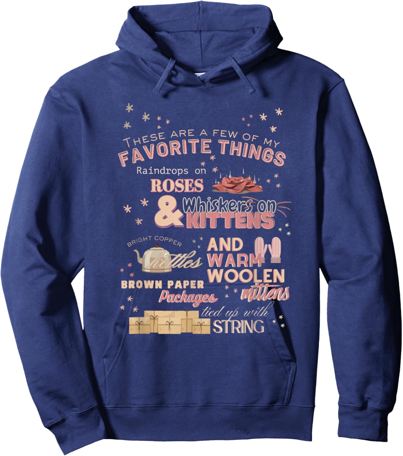 These are a Few of My Favorite Things Christmas Hoodie - Hoodie | Navy