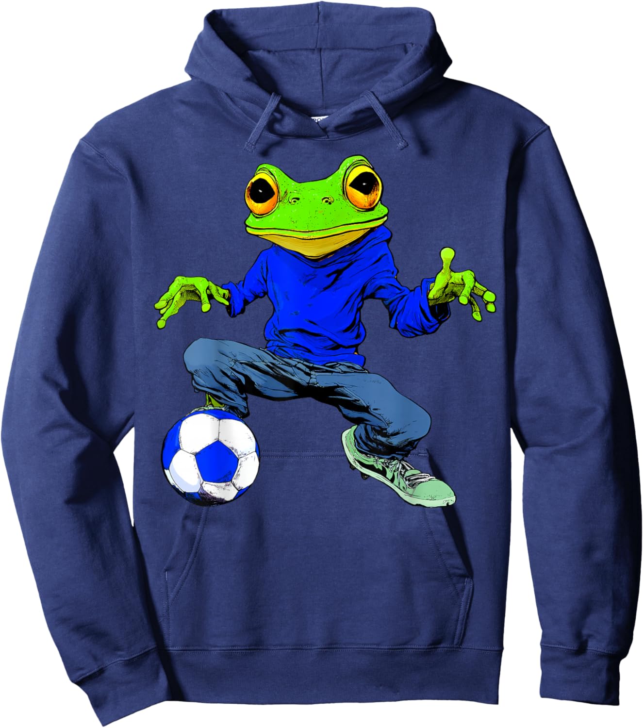 Football Frog Hoodie - Hoodie | Navy