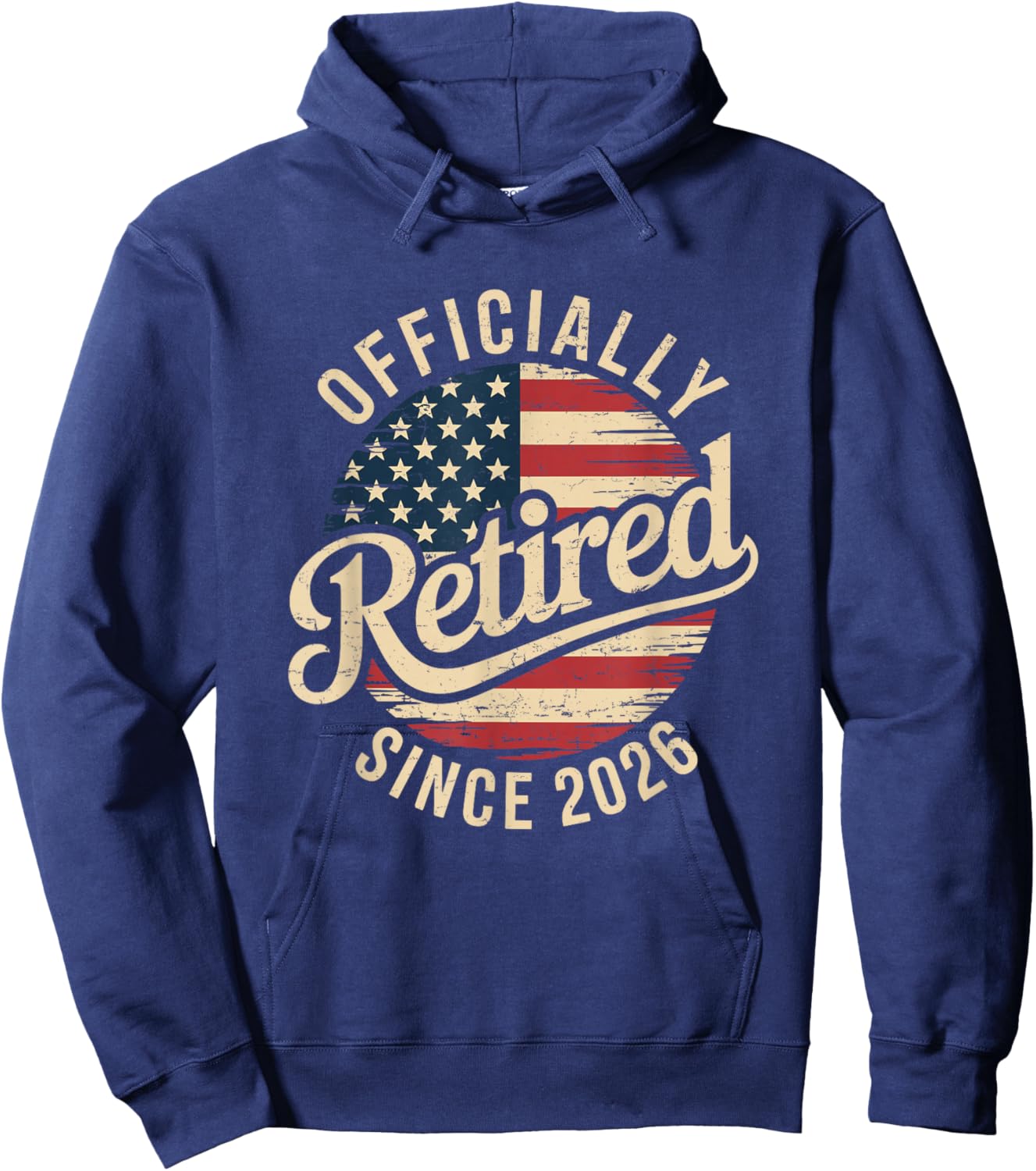 Retired 2026 Oficially Retired Retirement Men Hoodie - Hoodie | Navy