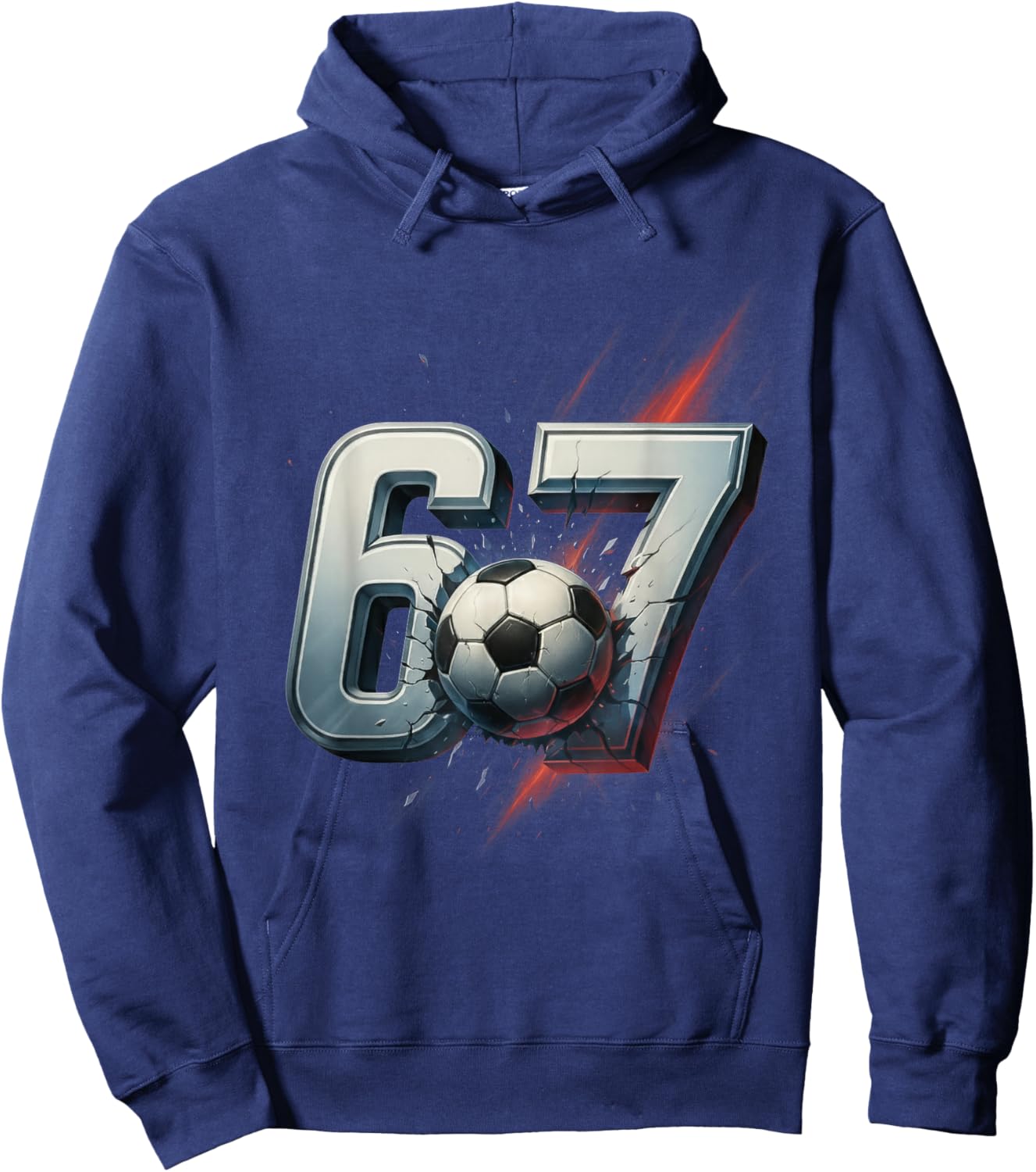 67 Soccer Six Seven 6 7 Meme 67 Hoodie - Hoodie | Navy