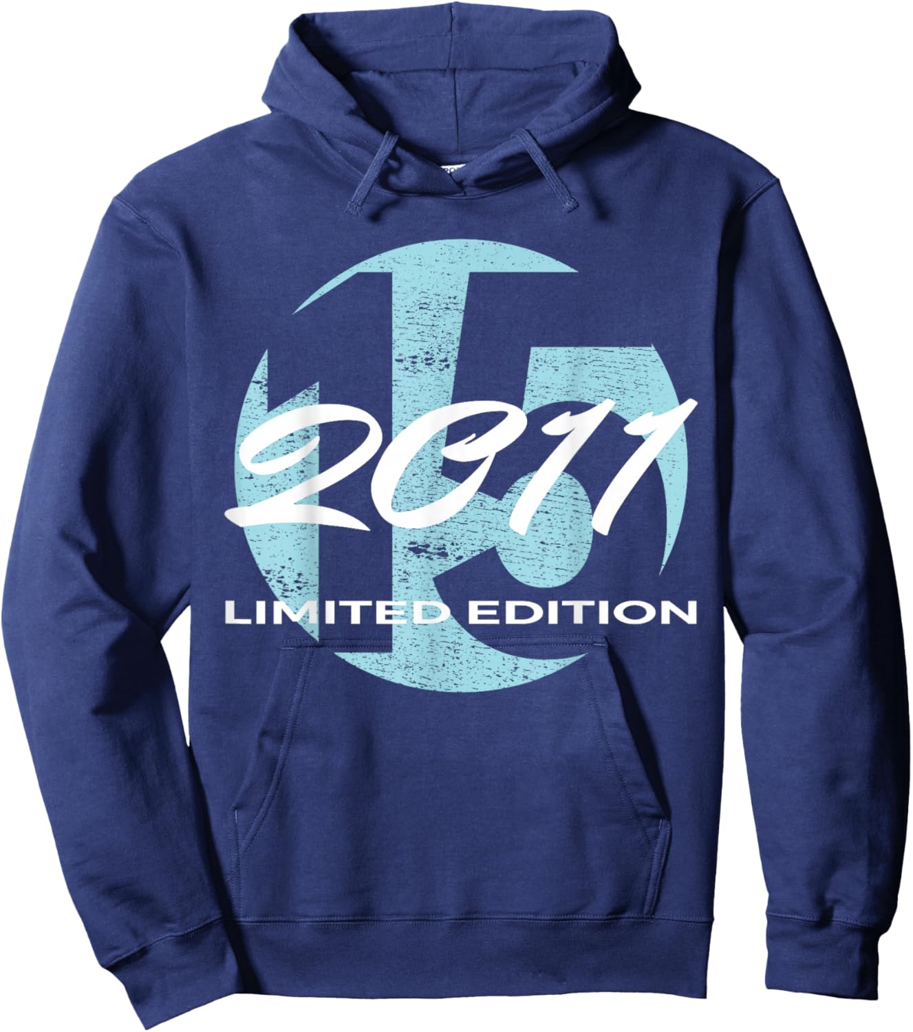 15th Birthday Girl boy 15 Years 2011 Funny Gift Hoodie - Hoodie | Navy