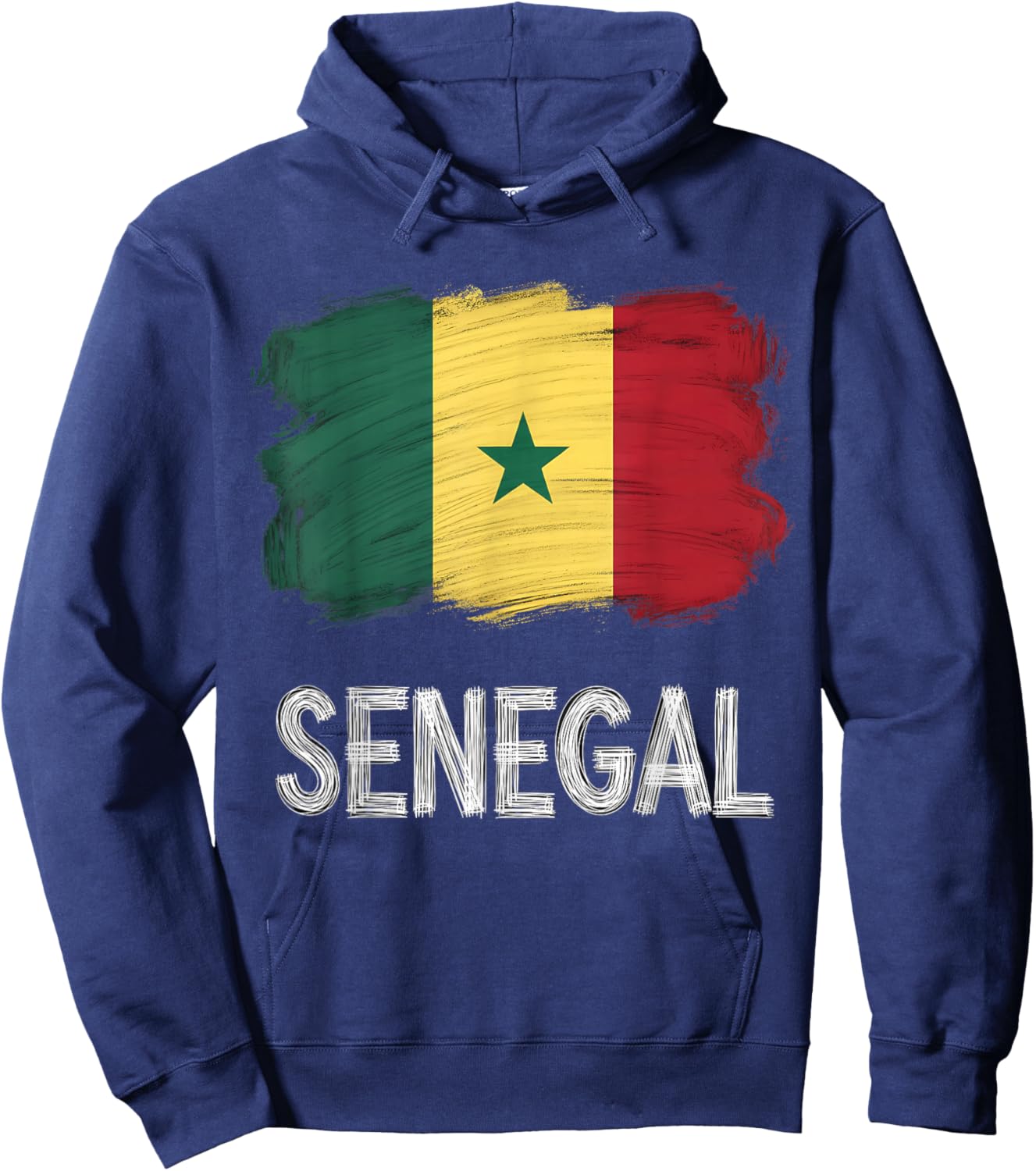 Senegal Flag Senegalese Pride Hoodie - Hoodie | Navy