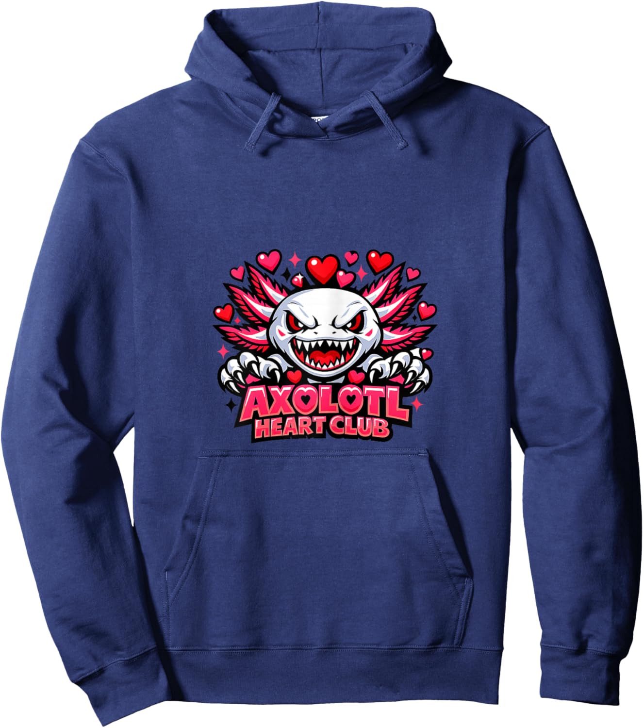 Axolotl Heart Club Hoodie - Hoodie | Navy