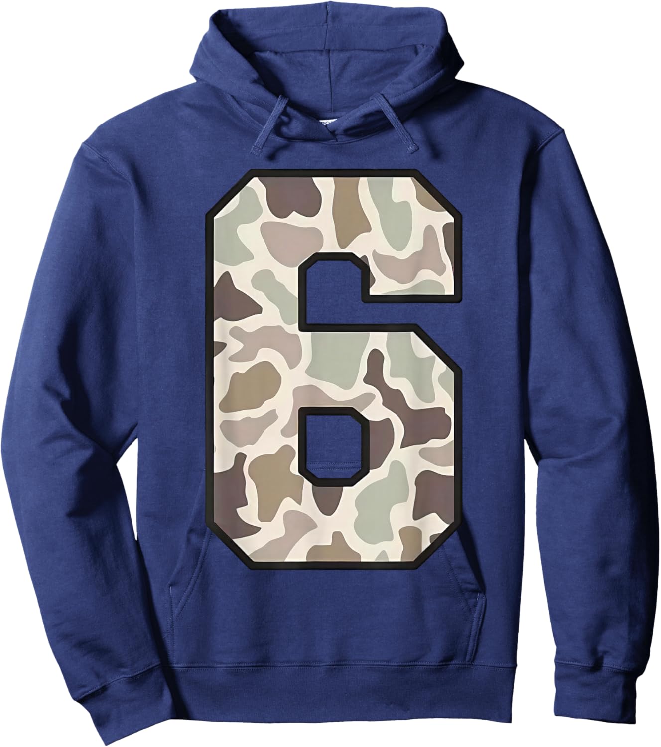 Camo Number 6 7 Funny Meme Halloween Costume Hoodie - Hoodie | Navy