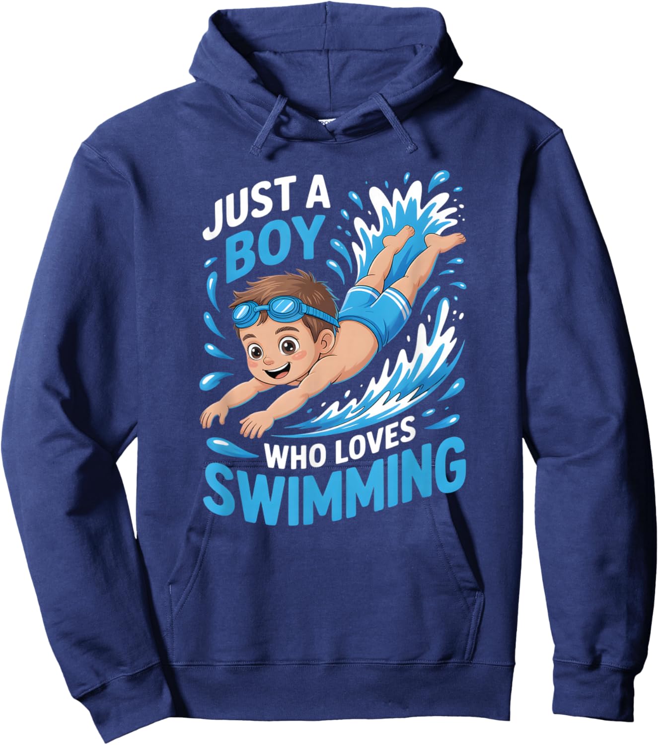 Boys Swimming Hoodie - Hoodie | Navy