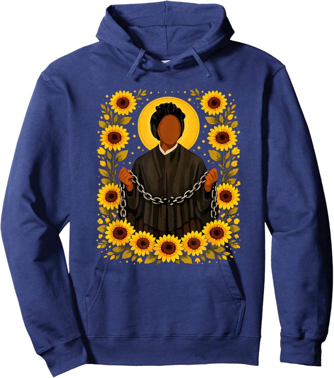 St. Josephine Bakhita Catholic Artwork Hoodie - Hoodie | Navy