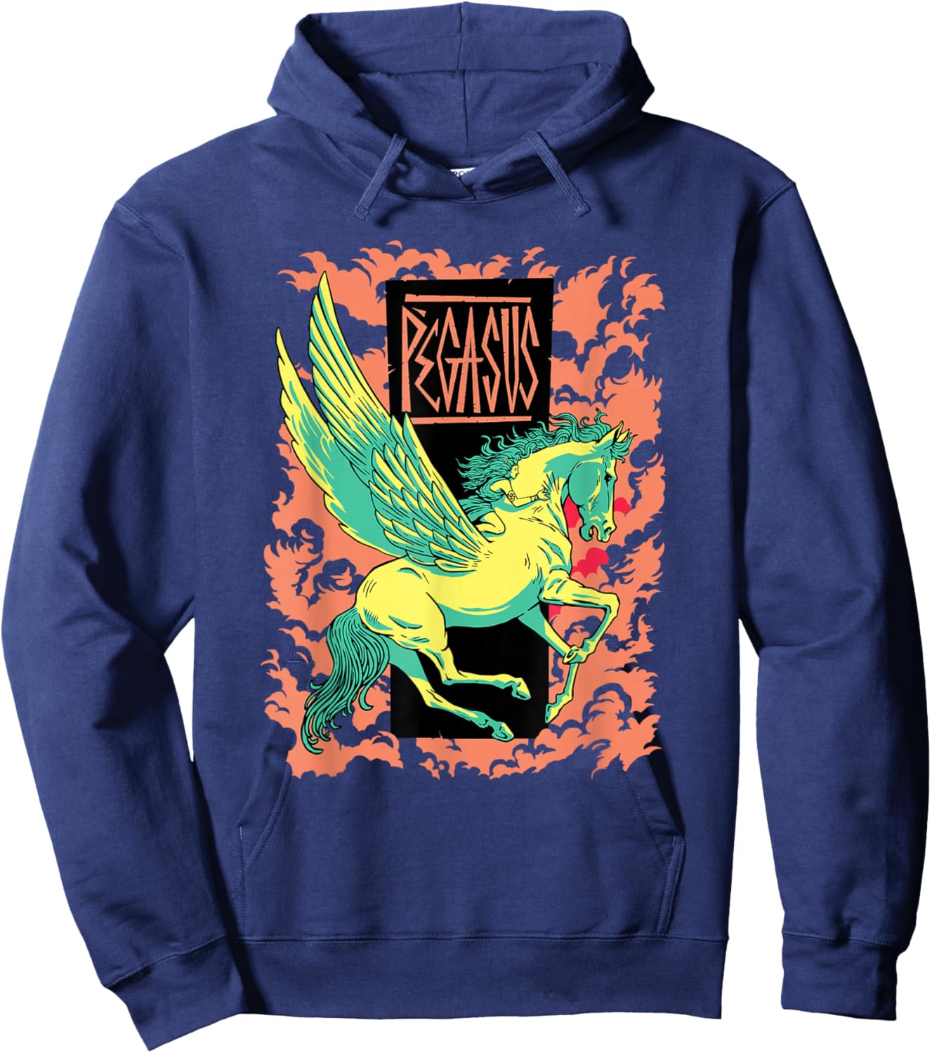 Pegasus Horse Wings Hoodie - Hoodie | Navy