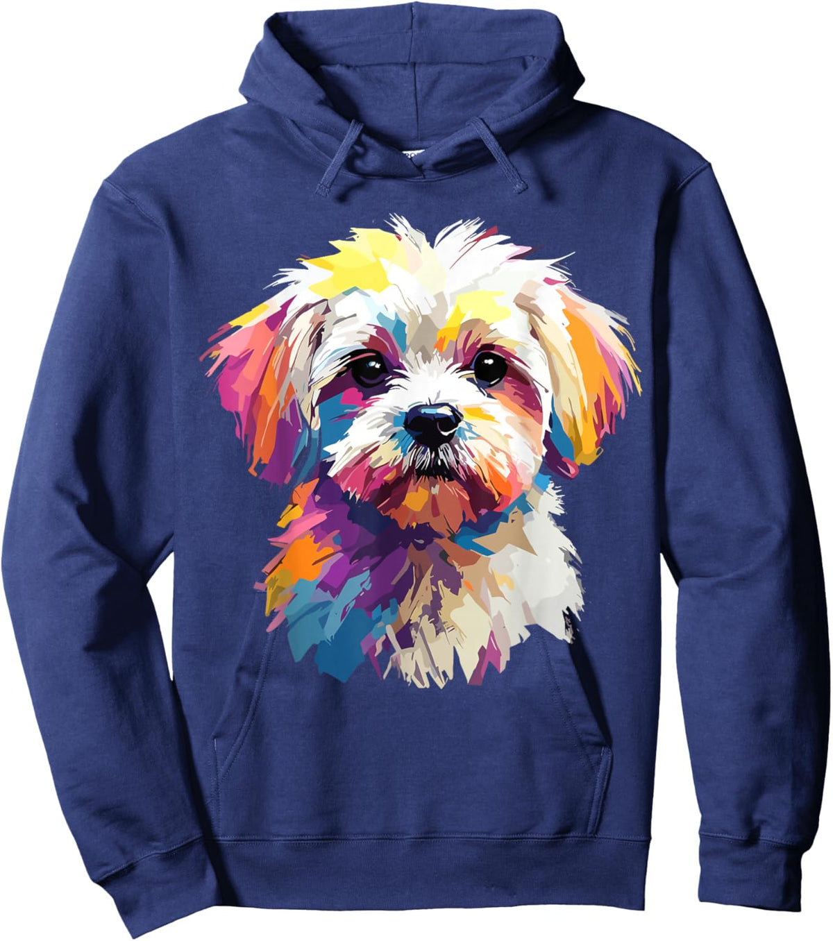 Funny Maltese Dog Hoodie - Hoodie | Navy