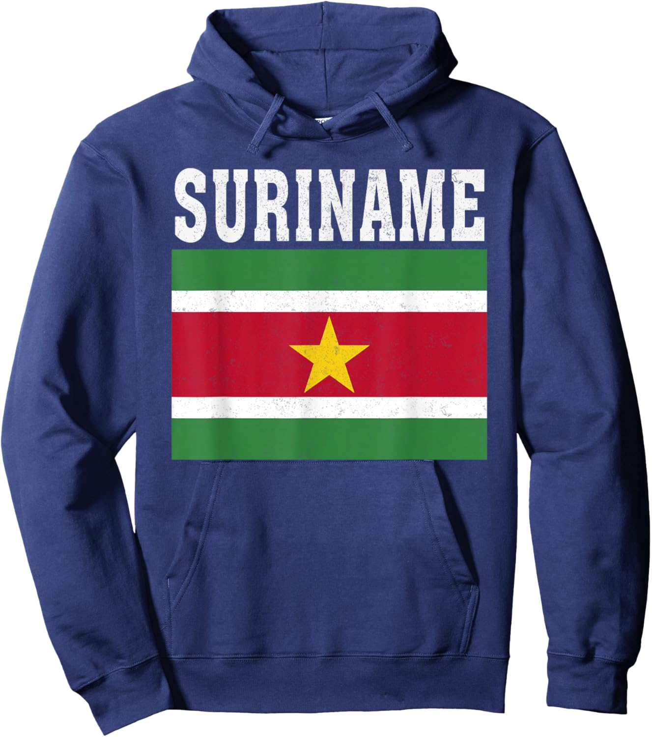 Suriname Flag Patriotic National Roots Souvenir Hoodie - Hoodie | Navy