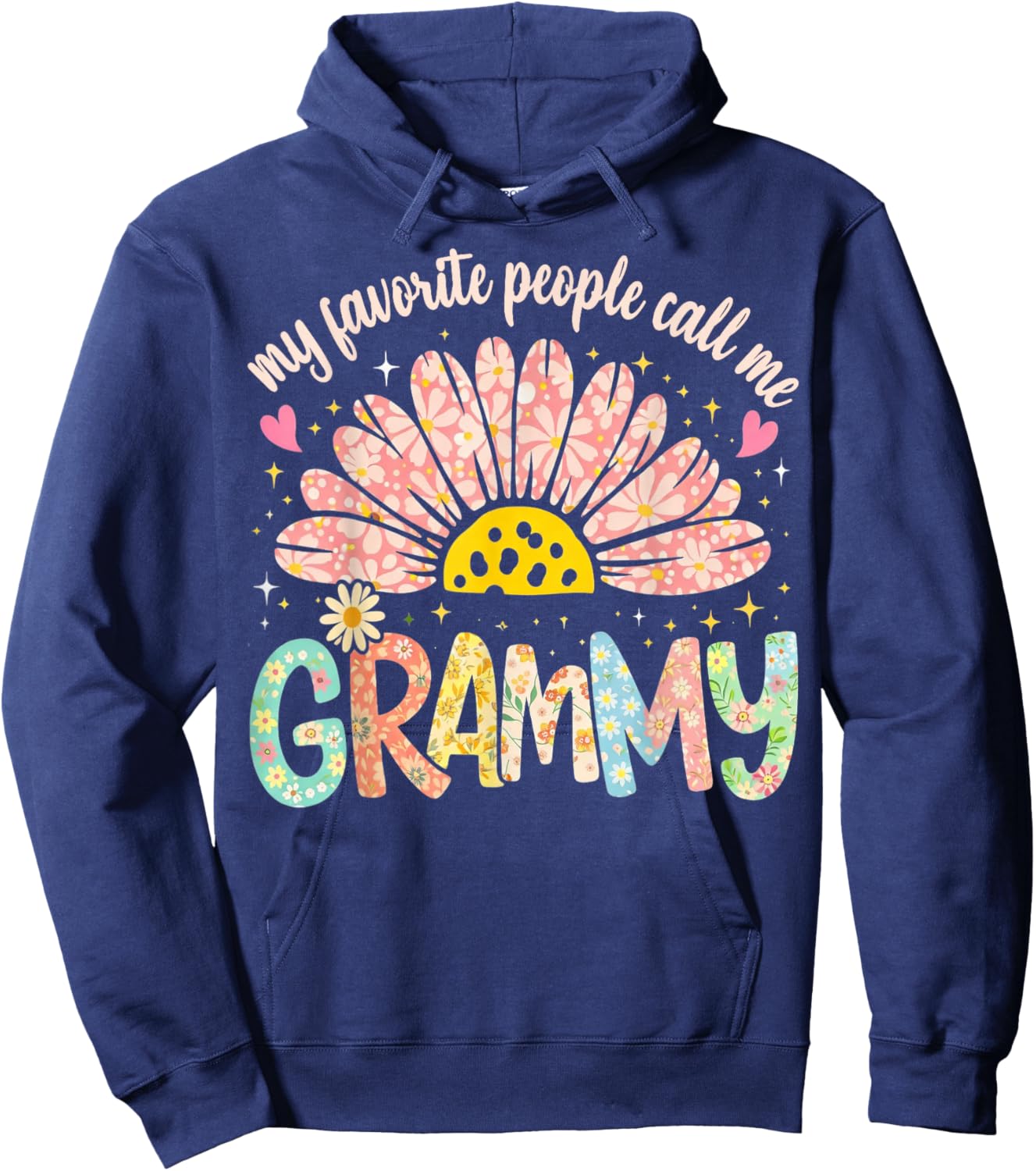 My Favorite People Call Me Grammy Grandmother Hoodie - Hoodie | Navy