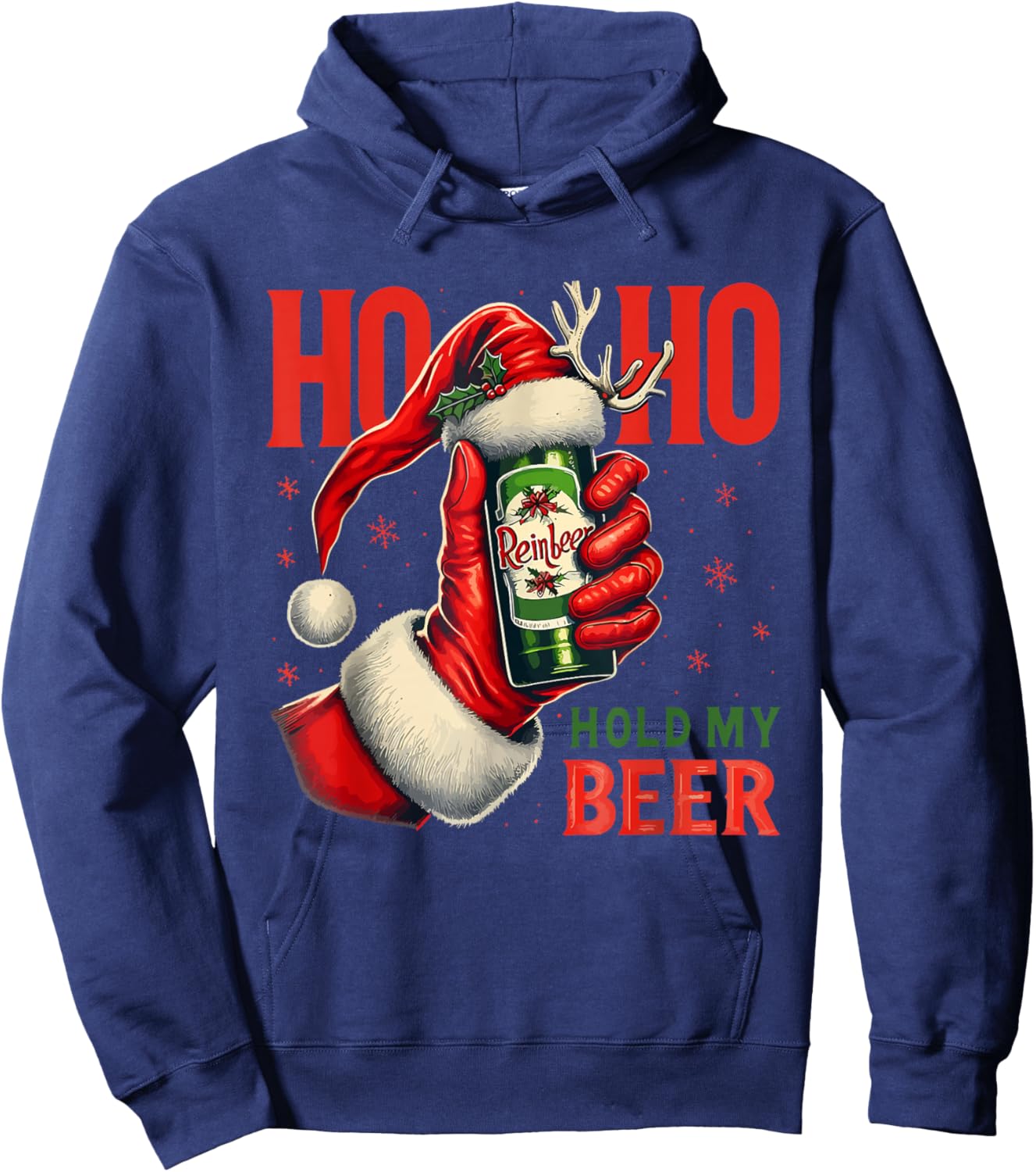 Christmas Beer Hoodie - Hoodie | Navy