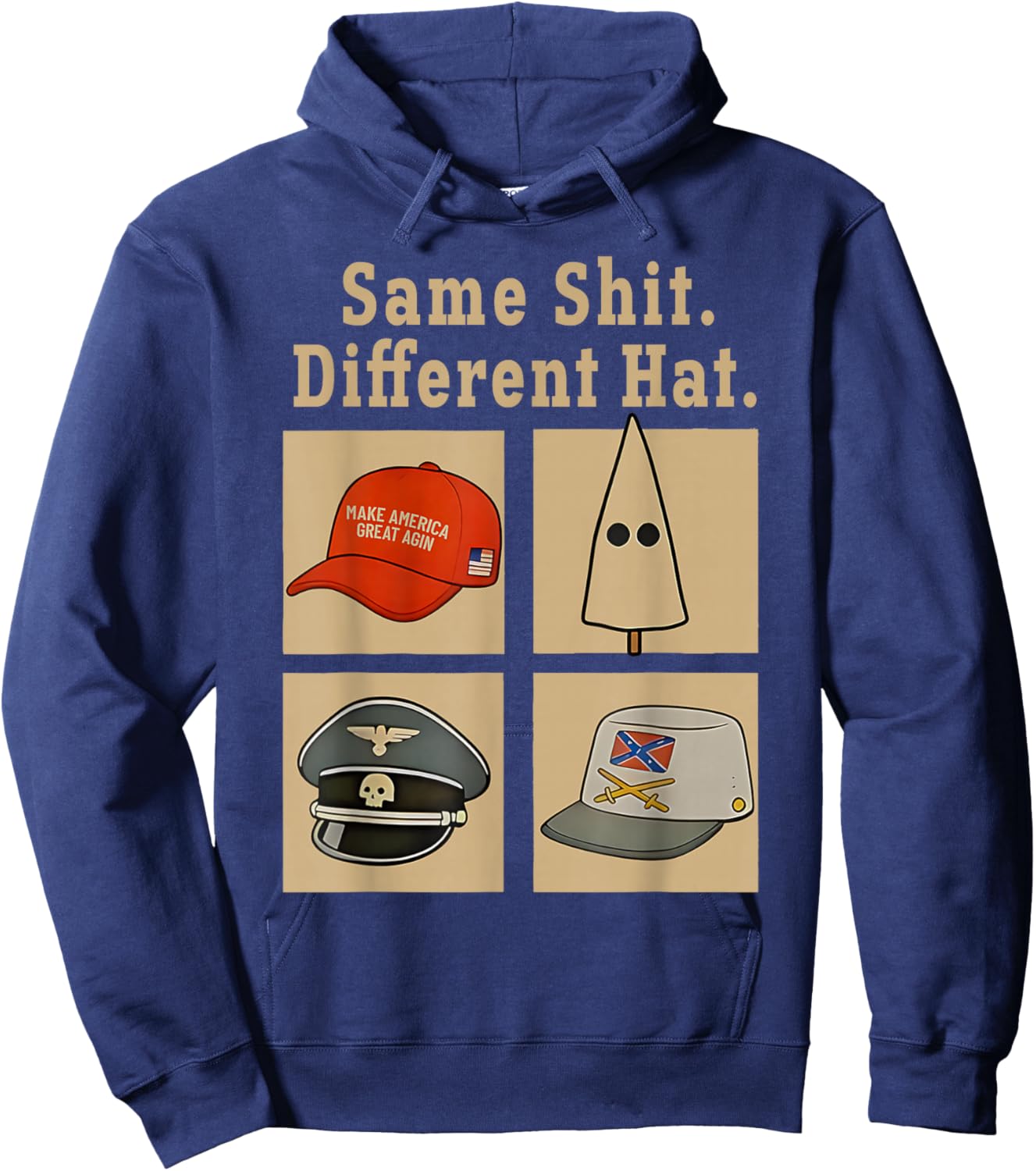 Funny Design Same Shit Different Hat Art Women Hoodie - Hoodie | Navy